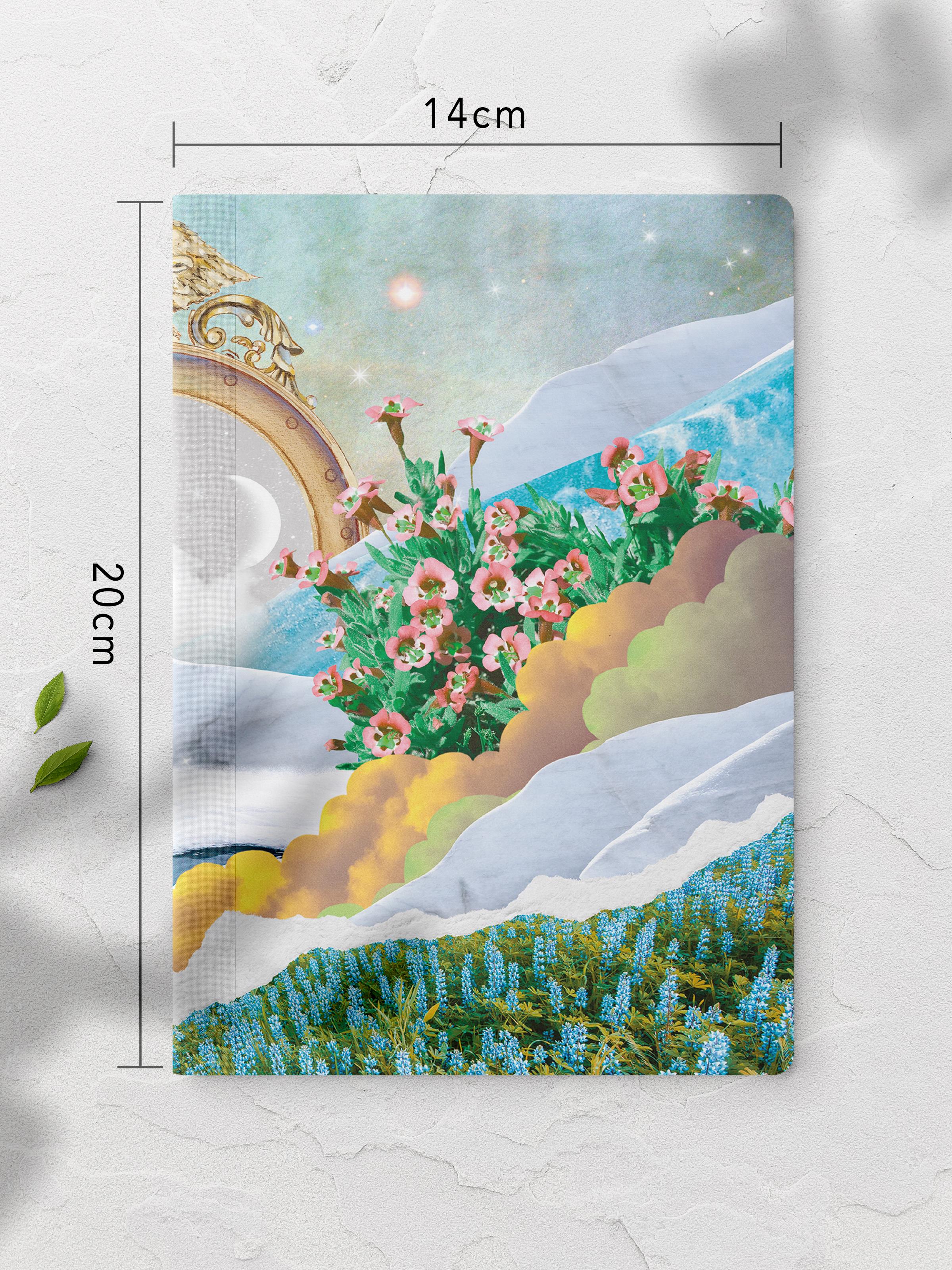 Çizgisiz Defter, Vintage Retro Temalı Notebook, Not Defteri, Vintage Defter, 64 Sayfa 14*21cm
