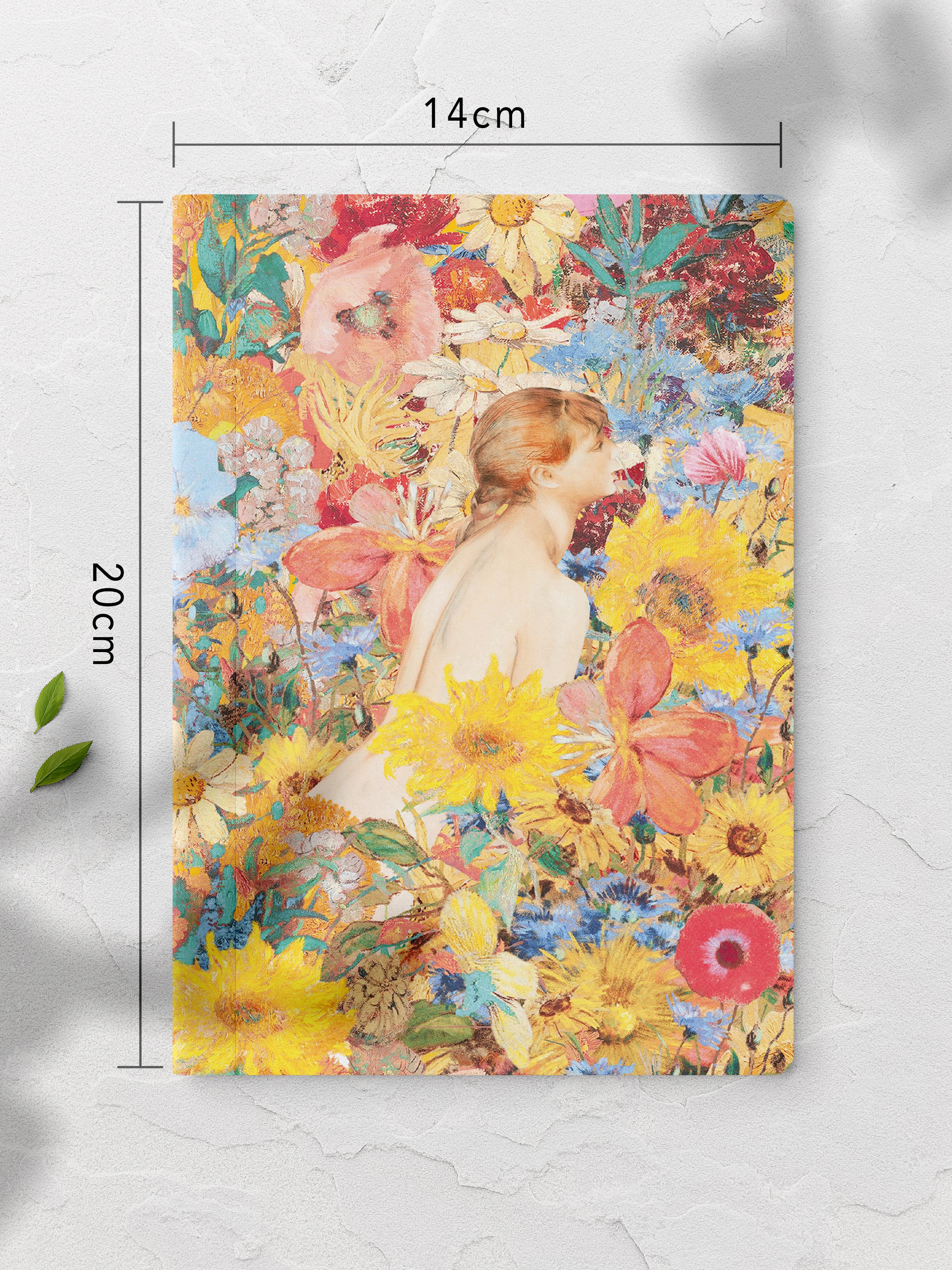 Çizgisiz Defter, Vintage Retro Temalı Notebook, Not Defteri, Vintage Defter, 64 Sayfa 14*21cm