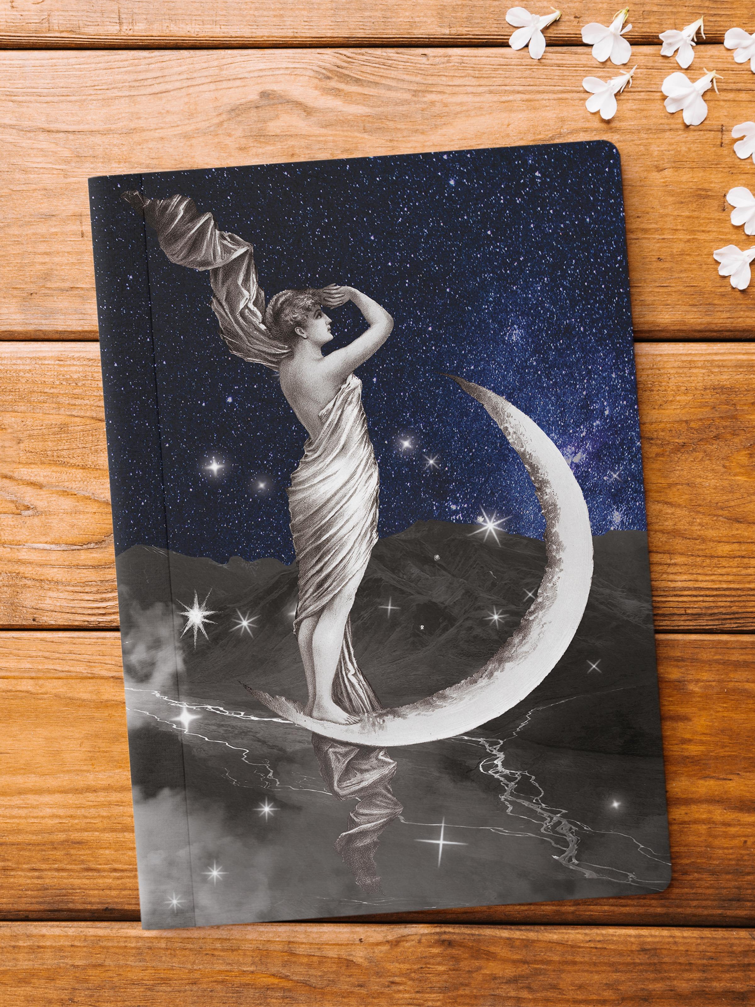 Çizgisiz Defter, Vintage Retro Temalı Notebook, Not Defteri, Vintage Defter, 64 Sayfa 14*21cm