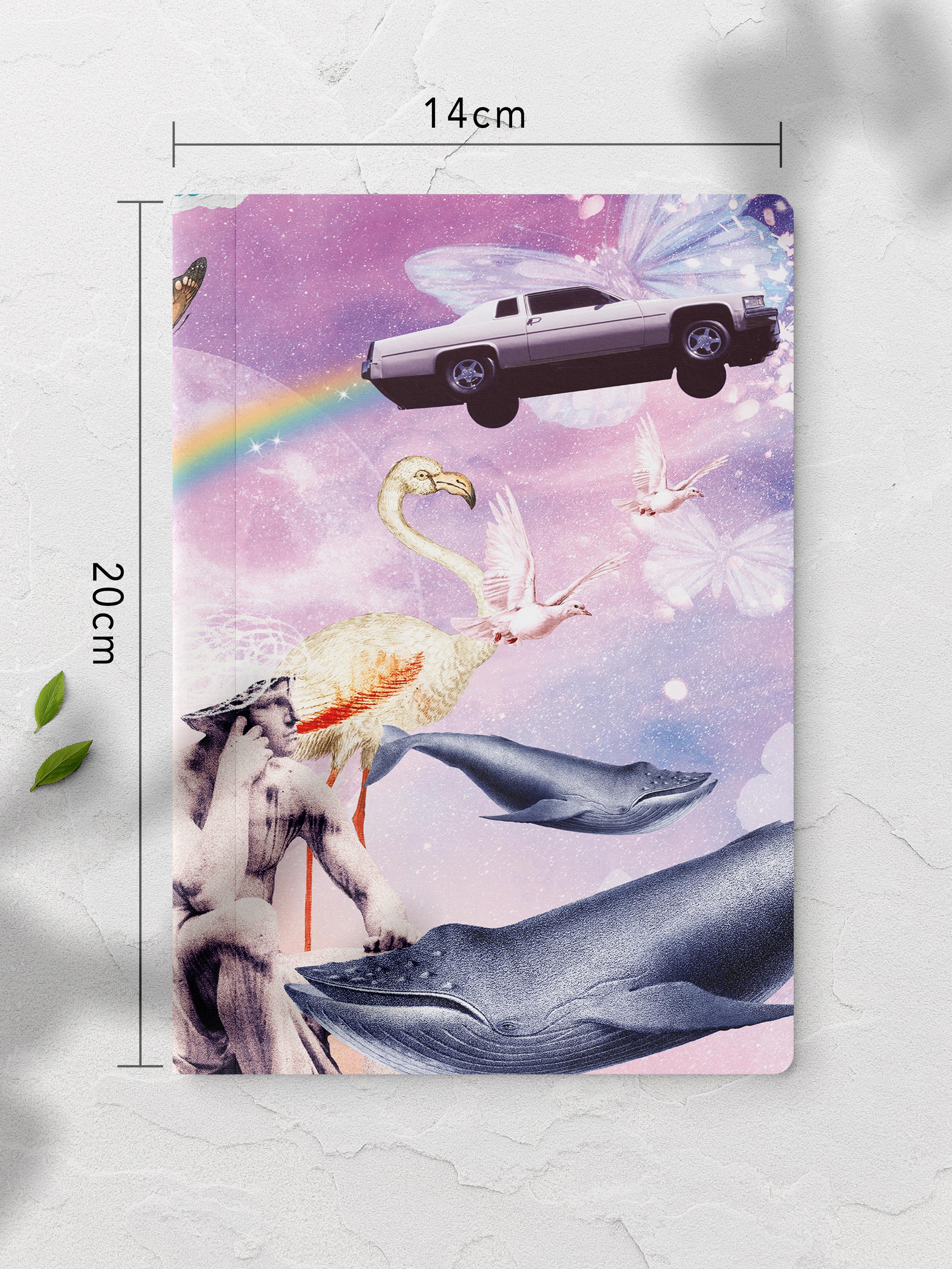 Çizgisiz Defter, Vintage Retro Temalı Notebook, Not Defteri, Vintage Defter, 64 Sayfa 14*21cm