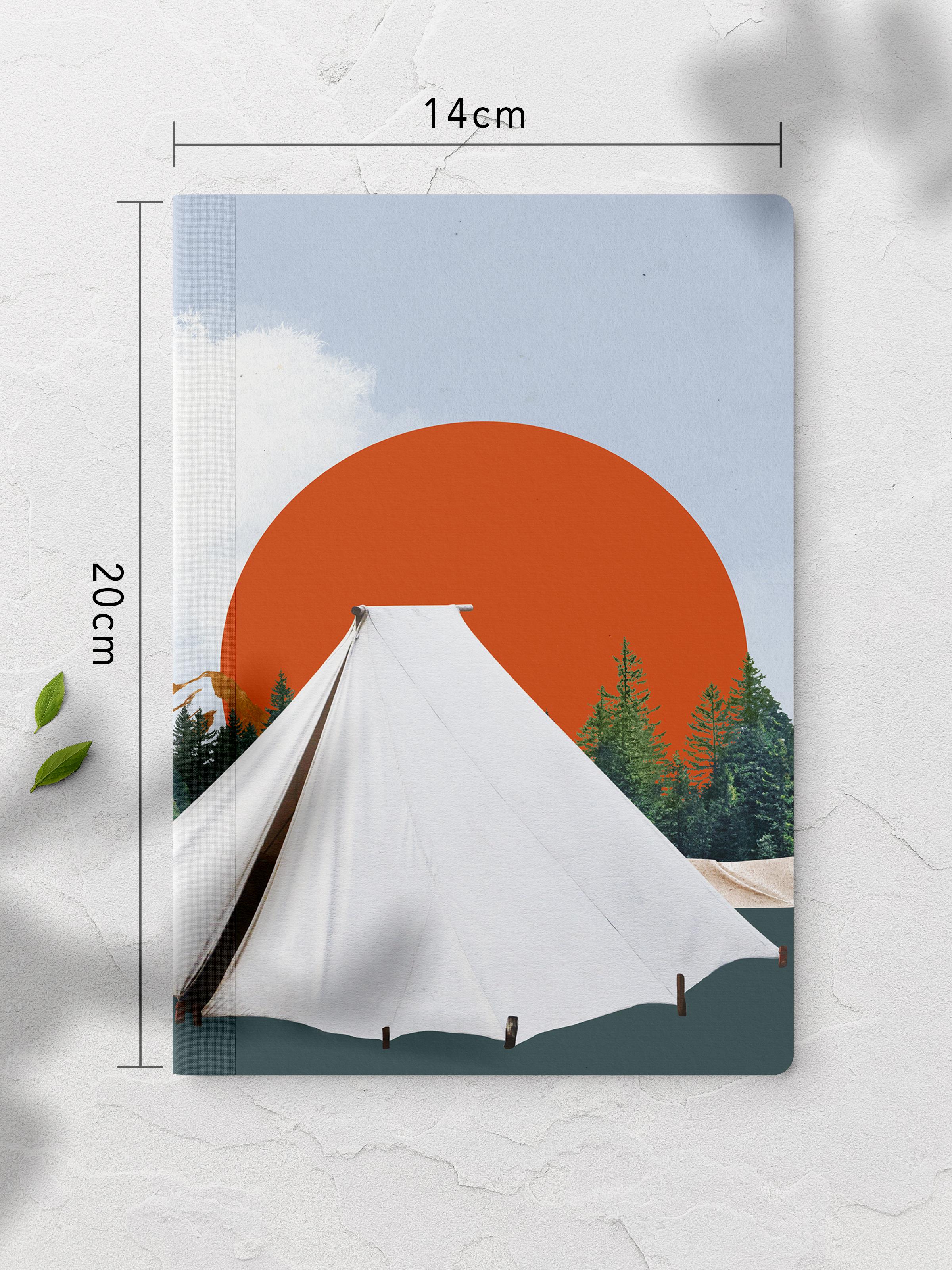 Çizgisiz Defter, Vintage Retro Temalı Notebook, Not Defteri, Vintage Defter, 64 Sayfa 14*21cm