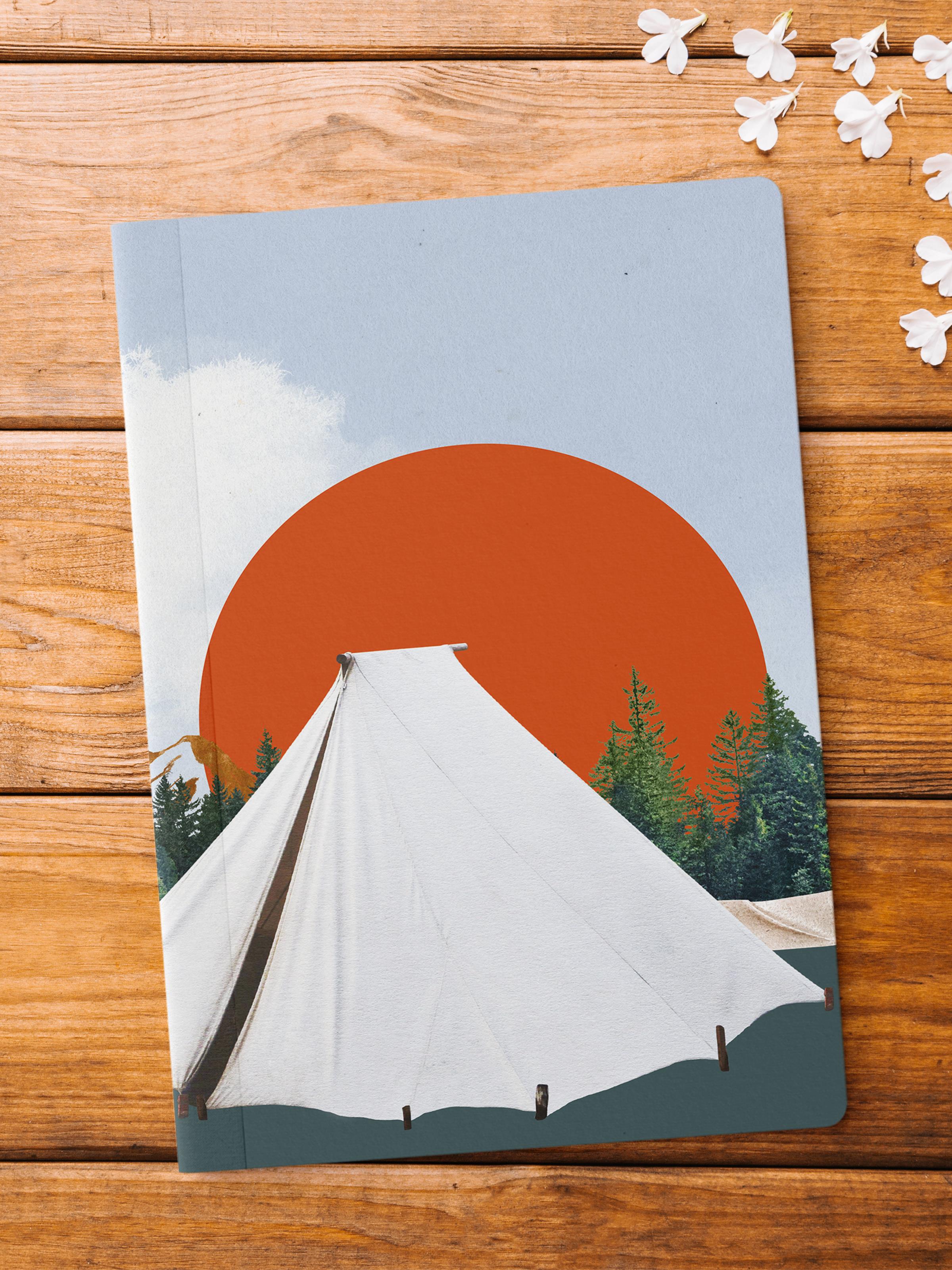 Çizgisiz Defter, Vintage Retro Temalı Notebook, Not Defteri, Vintage Defter, 64 Sayfa 14*21cm