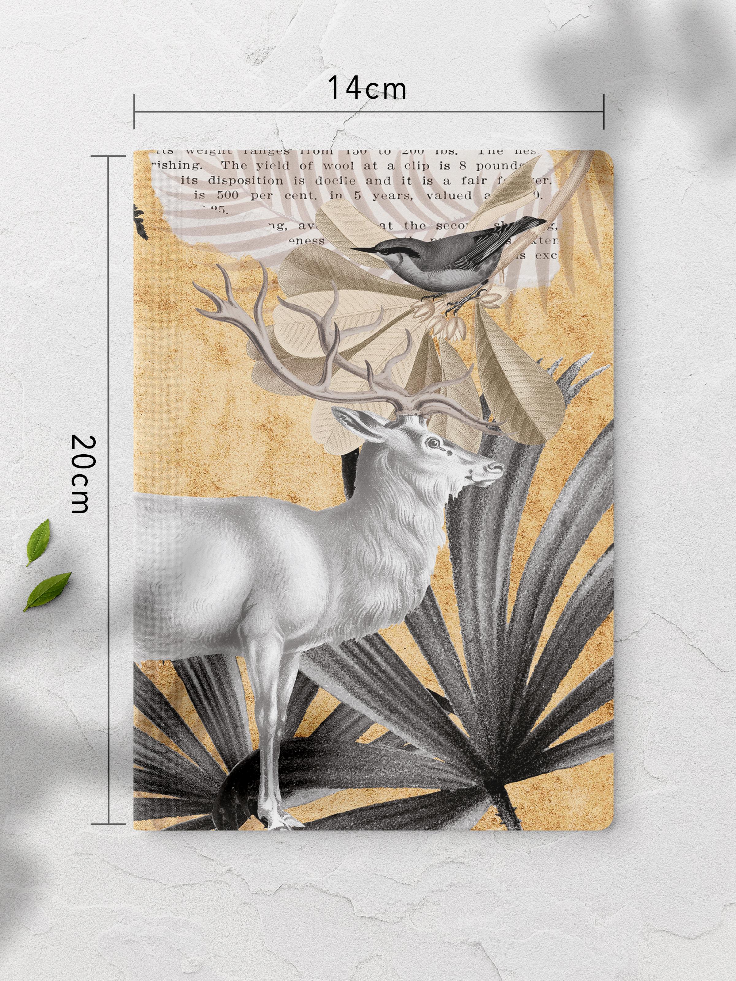 Çizgisiz Defter, Vintage Retro Temalı Notebook, Not Defteri, Vintage Defter, 64 Sayfa 14*21cm