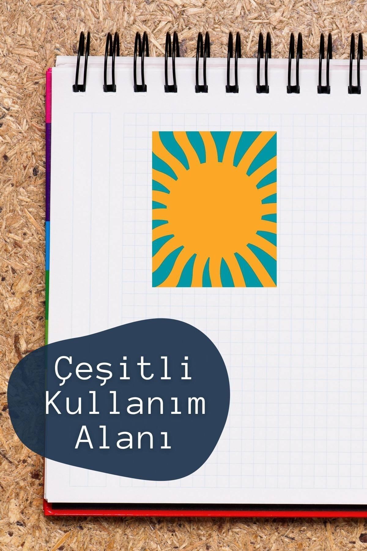 Çizim Temalı Sticker Seti - 4 Adet Etiket Seti- Telefon, Tablet, Defter Laptop Uyumlu Etiket