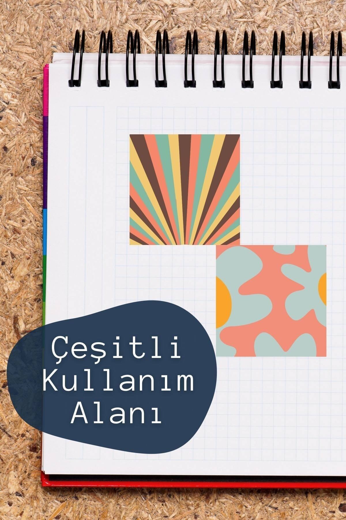 Çizim Temalı Sticker Seti - 6 Adet Etiket Seti- Telefon, Tablet, Defter Laptop Uyumlu Etiket