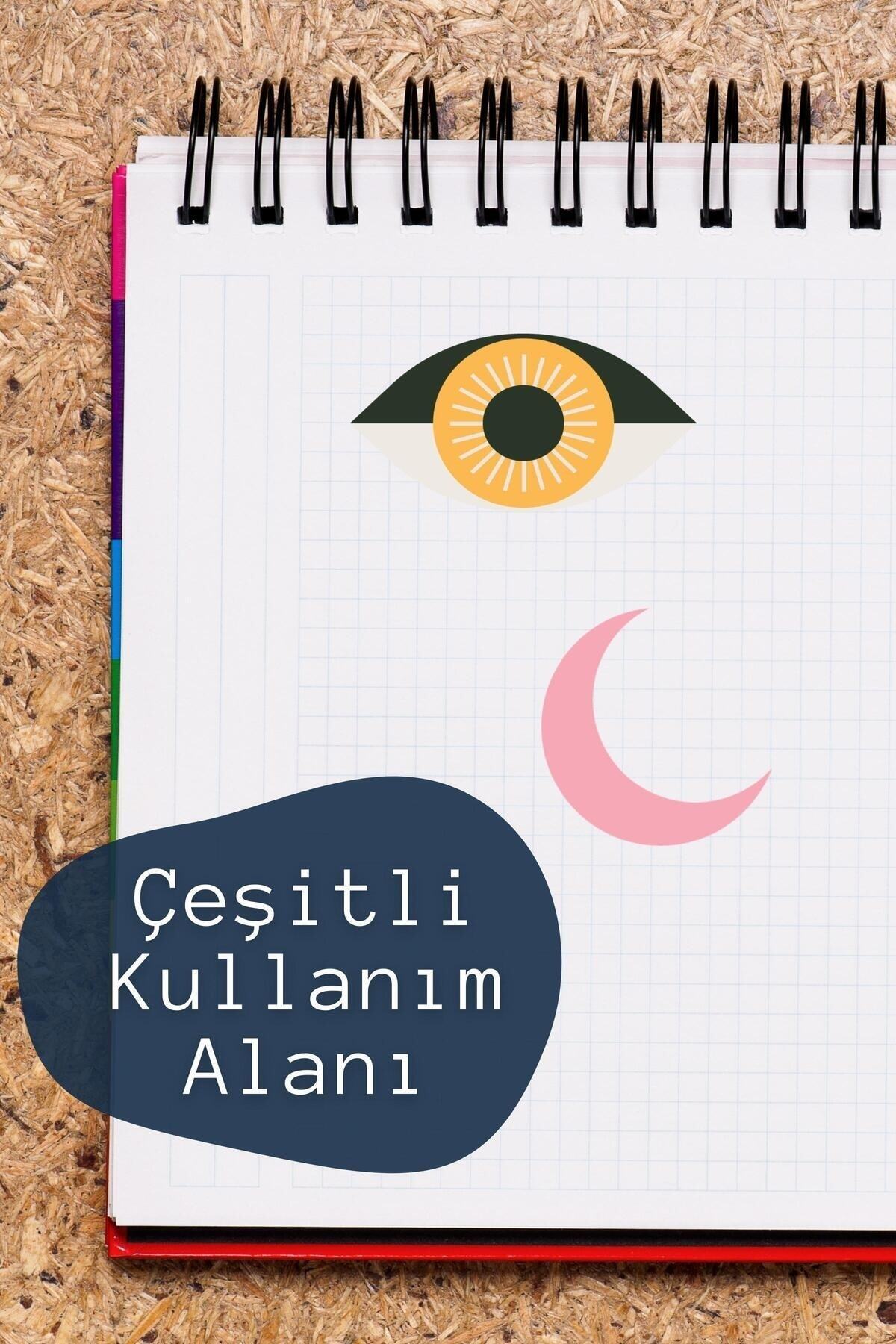Çizim Temalı Sticker Seti - 8 Adet Etiket Seti- Telefon, Tablet, Defter Laptop Uyumlu Etiket