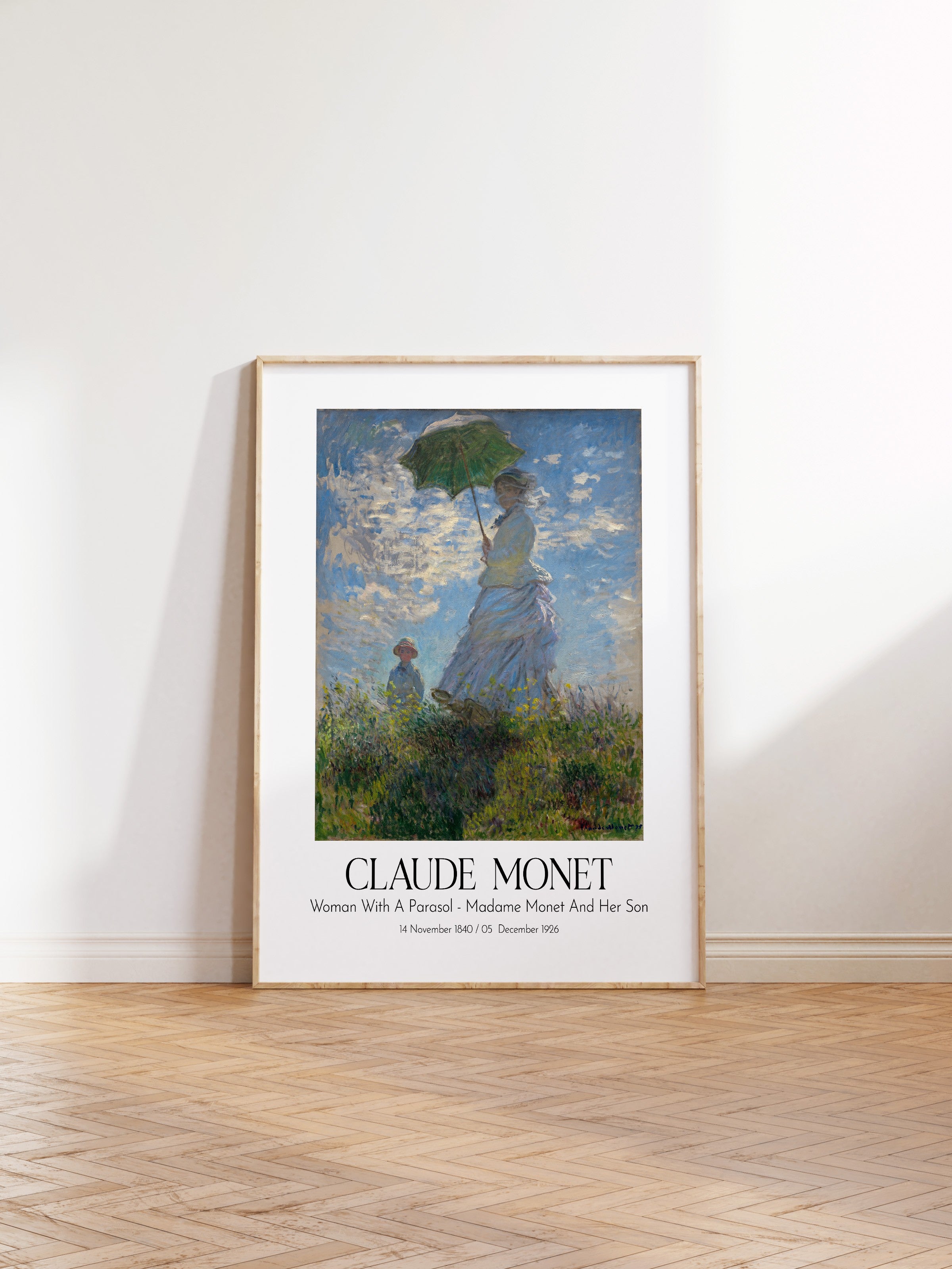 Claude Monet, Ahşap Çerçeveli Tablo, Sanat Serisi NO:110297