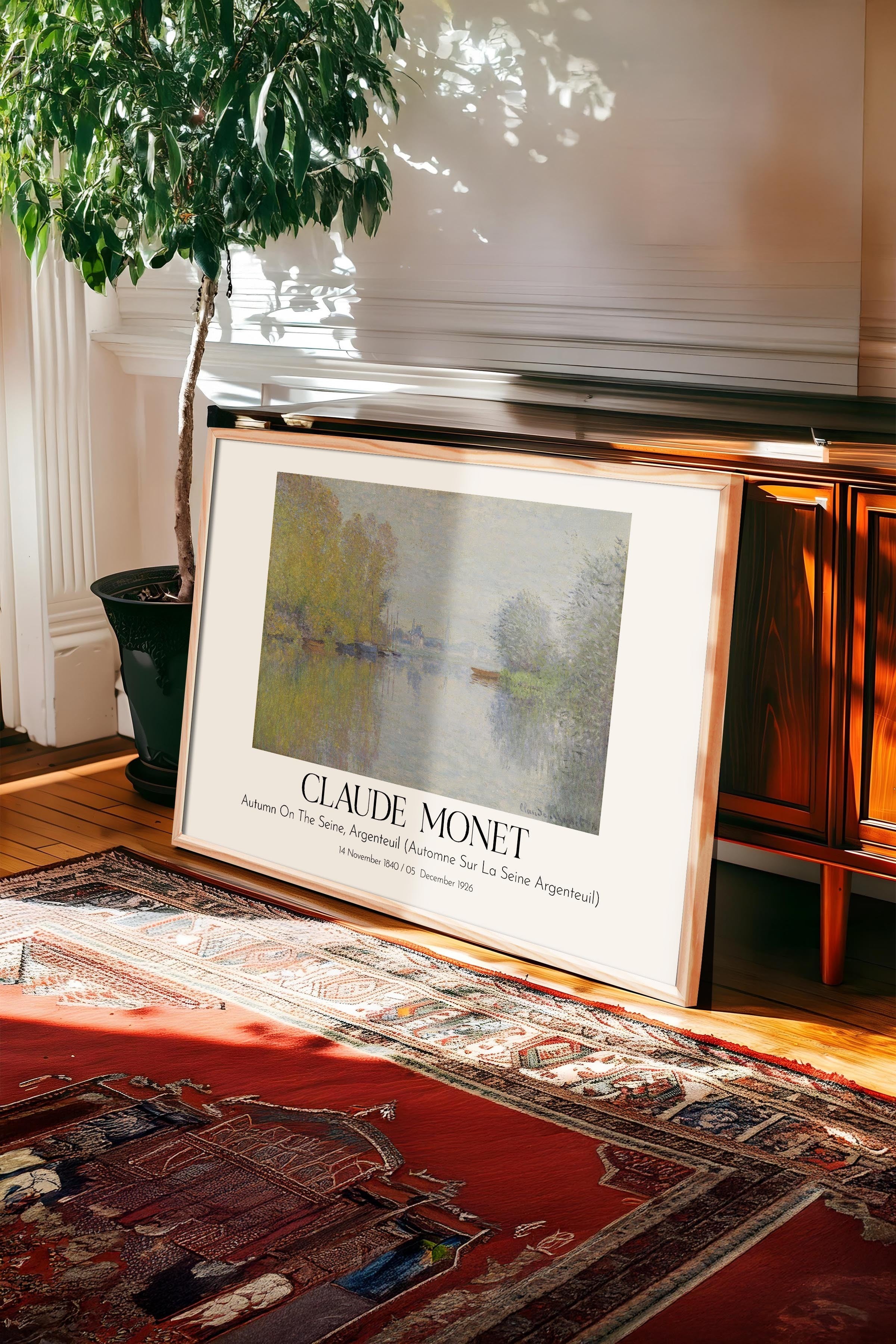 Claude Monet, Ahşap Çerçeveli Tablo, Sanat Serisi NO:110316