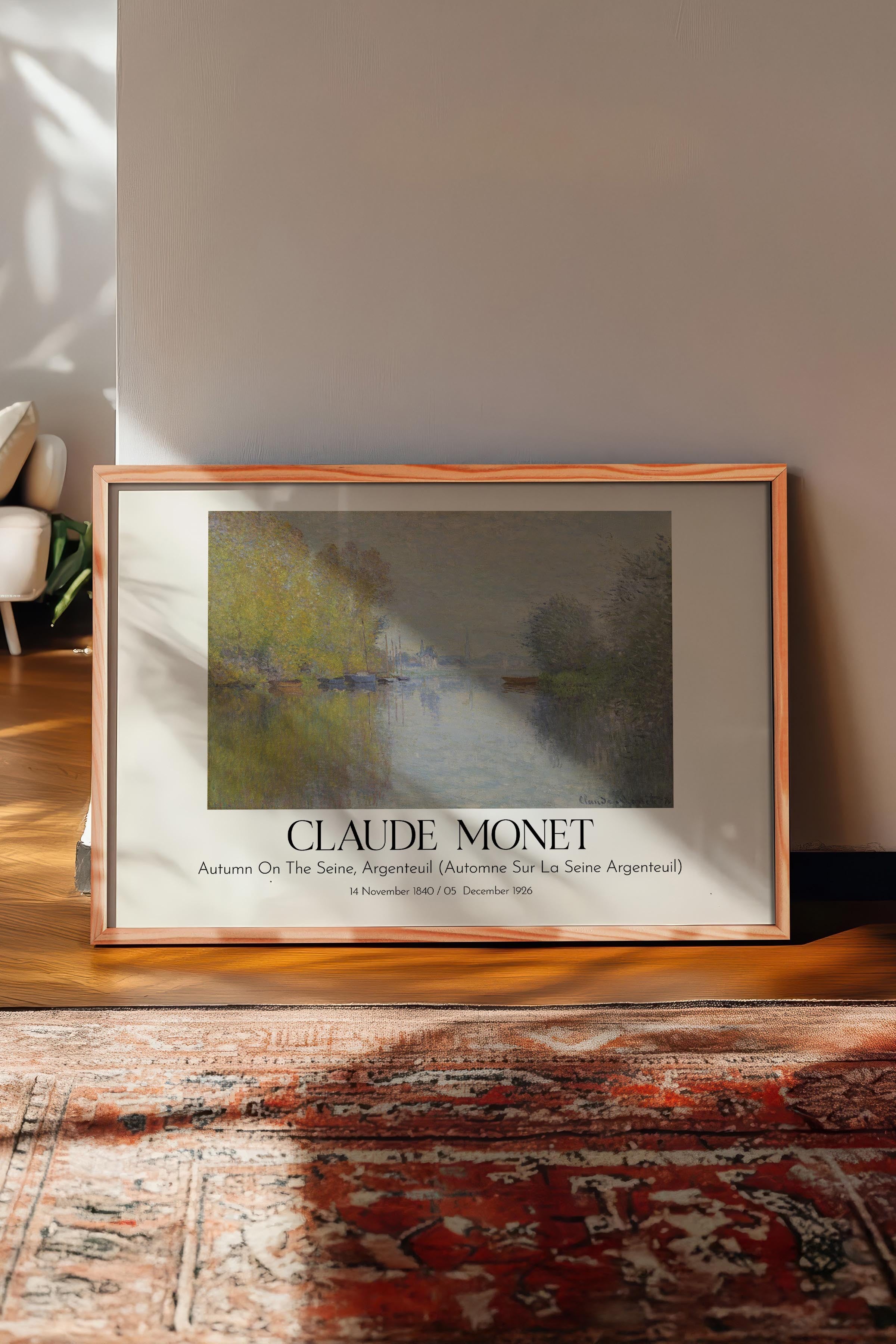 Claude Monet, Ahşap Çerçeveli Tablo, Sanat Serisi NO:110316