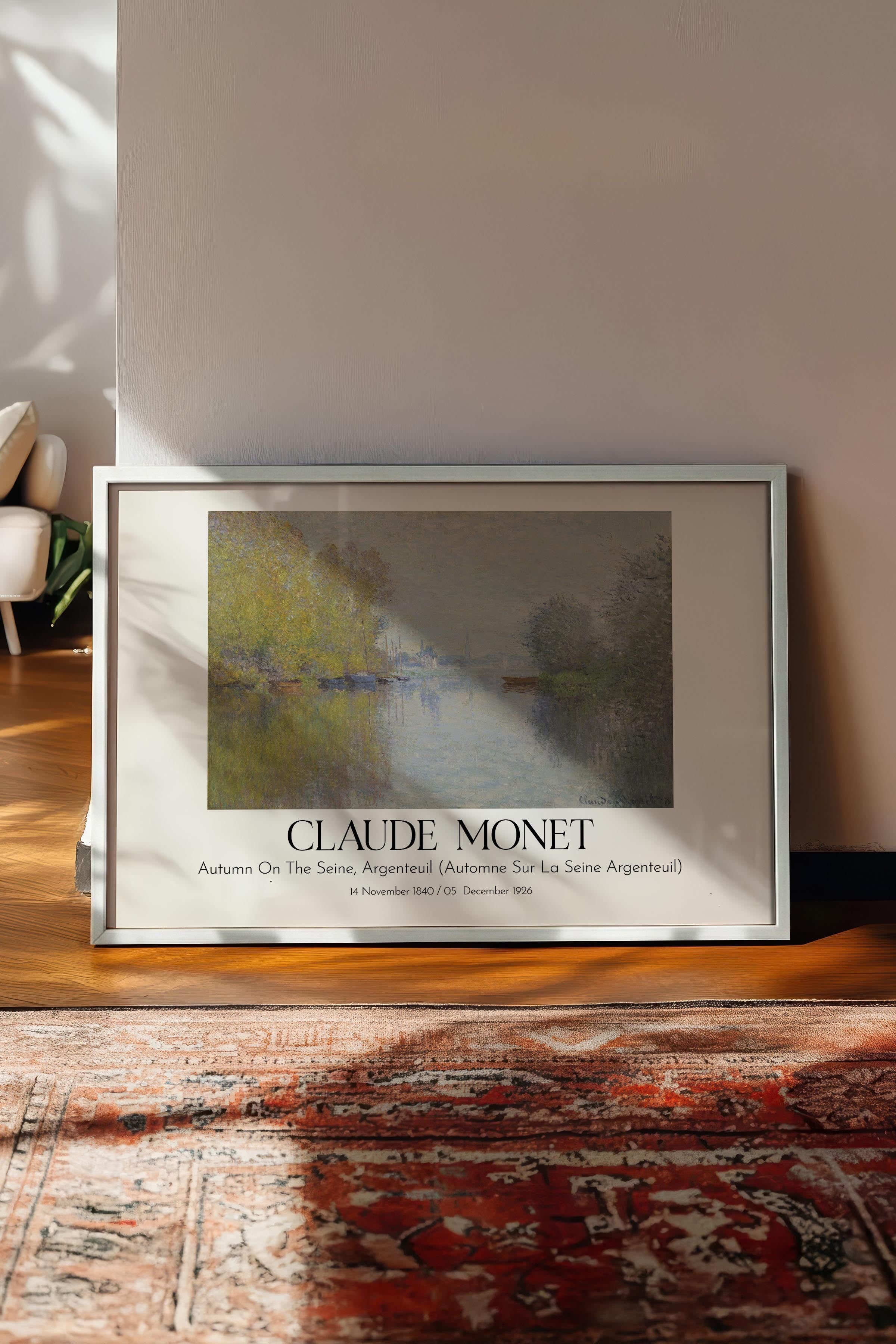 Claude Monet, Beyaz Çerçeveli Tablo, Sanat Serisi NO:110316