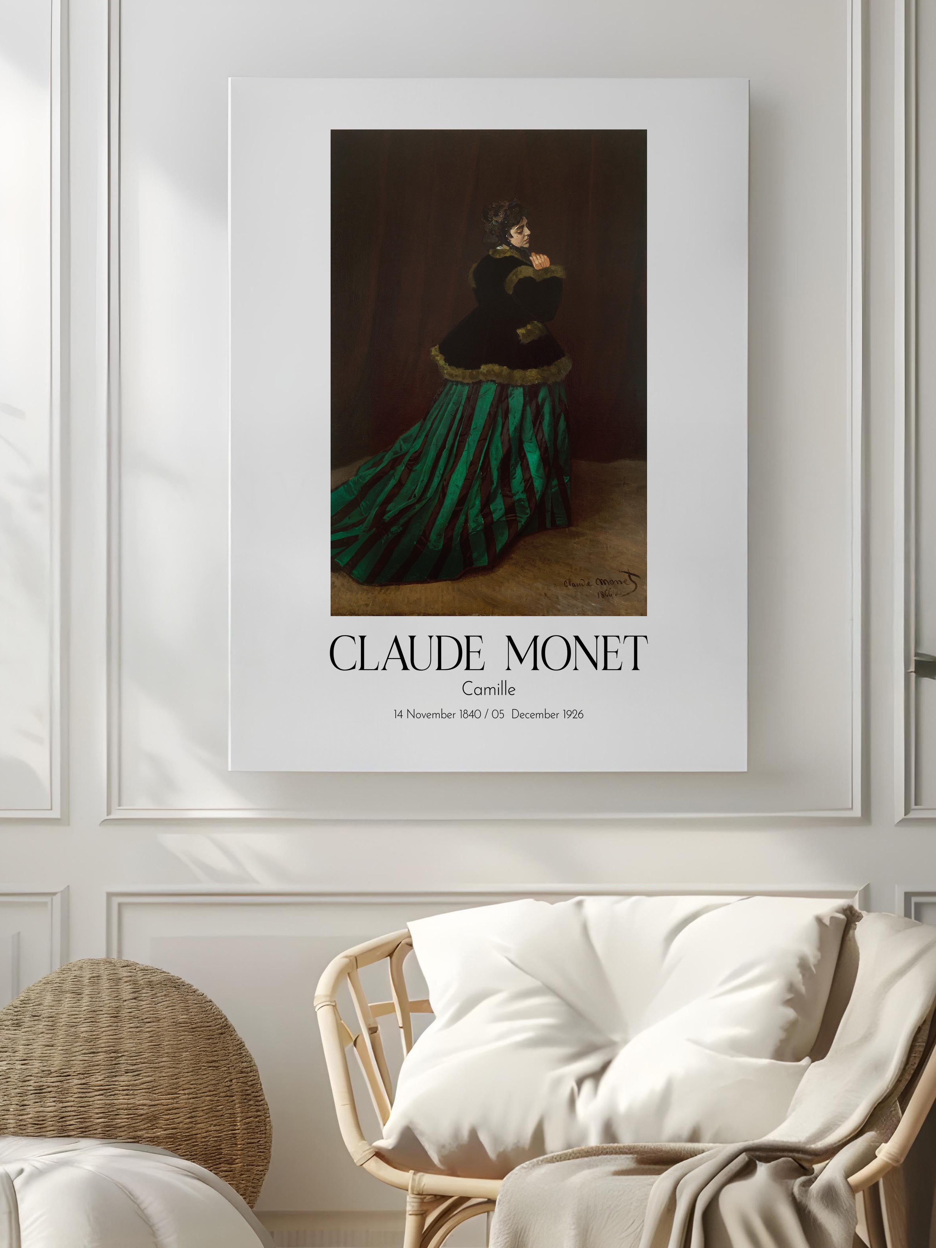 Claude Monet - Camille, Kanvas Tablo, Sanat Serisi NO:110306