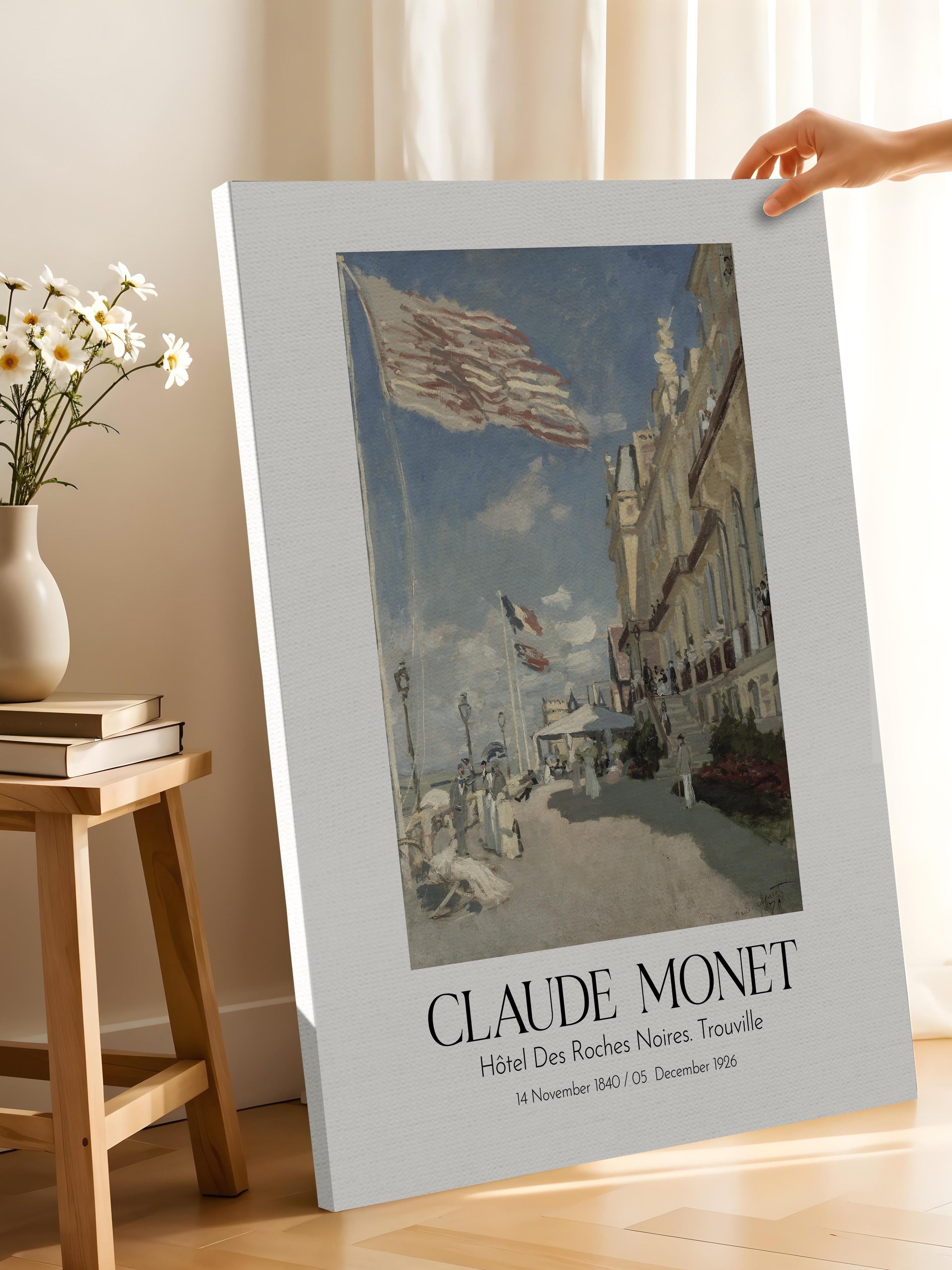 Claude Monet - Hôtel Des Roches Noires. Trouville, Kanvas Tablo, Sanat Serisi NO:110310