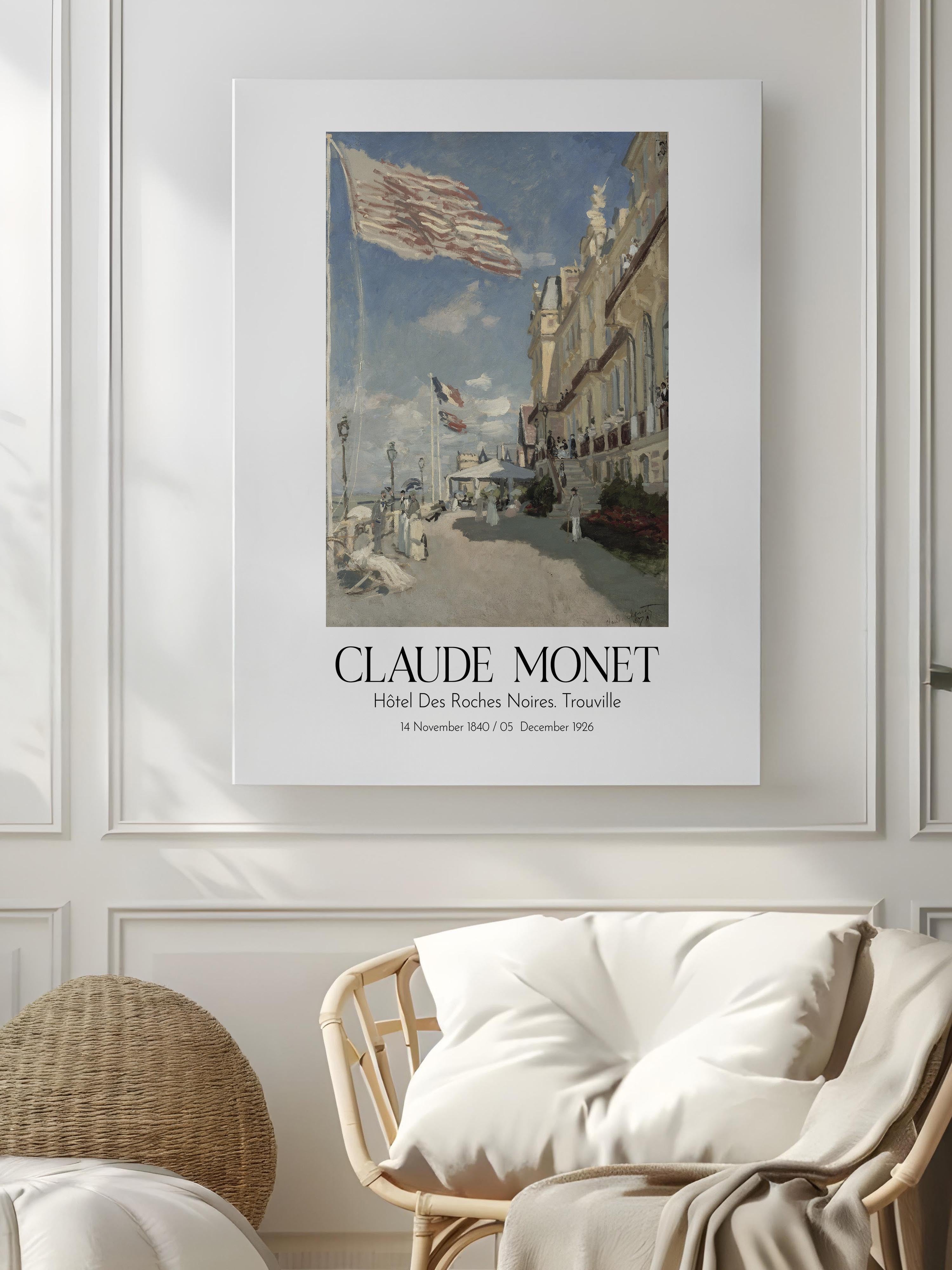 Claude Monet - Hôtel Des Roches Noires. Trouville, Kanvas Tablo, Sanat Serisi NO:110310