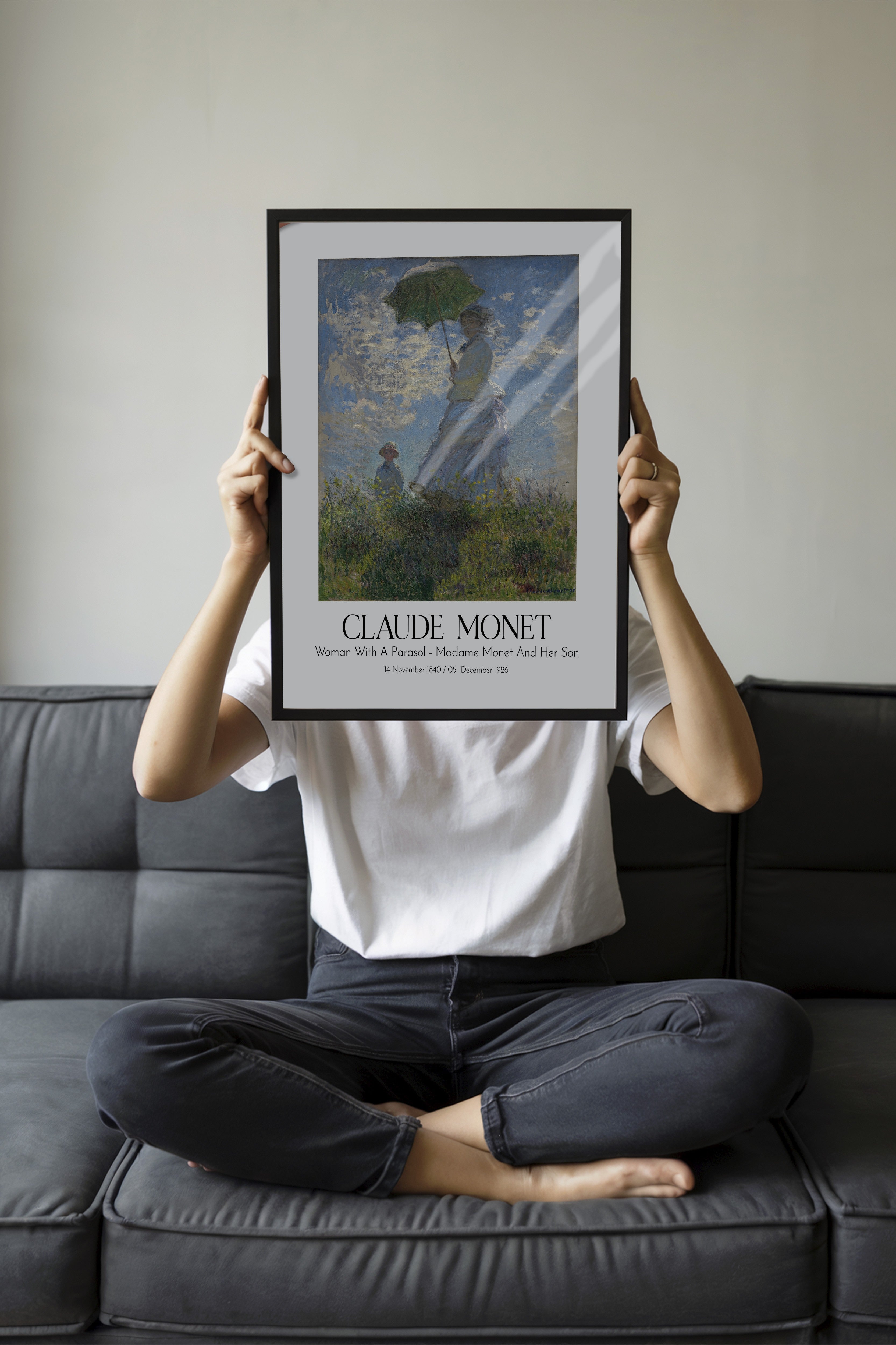 Claude Monet, Siyah Çerçeveli Tablo, Sanat Serisi NO:110297