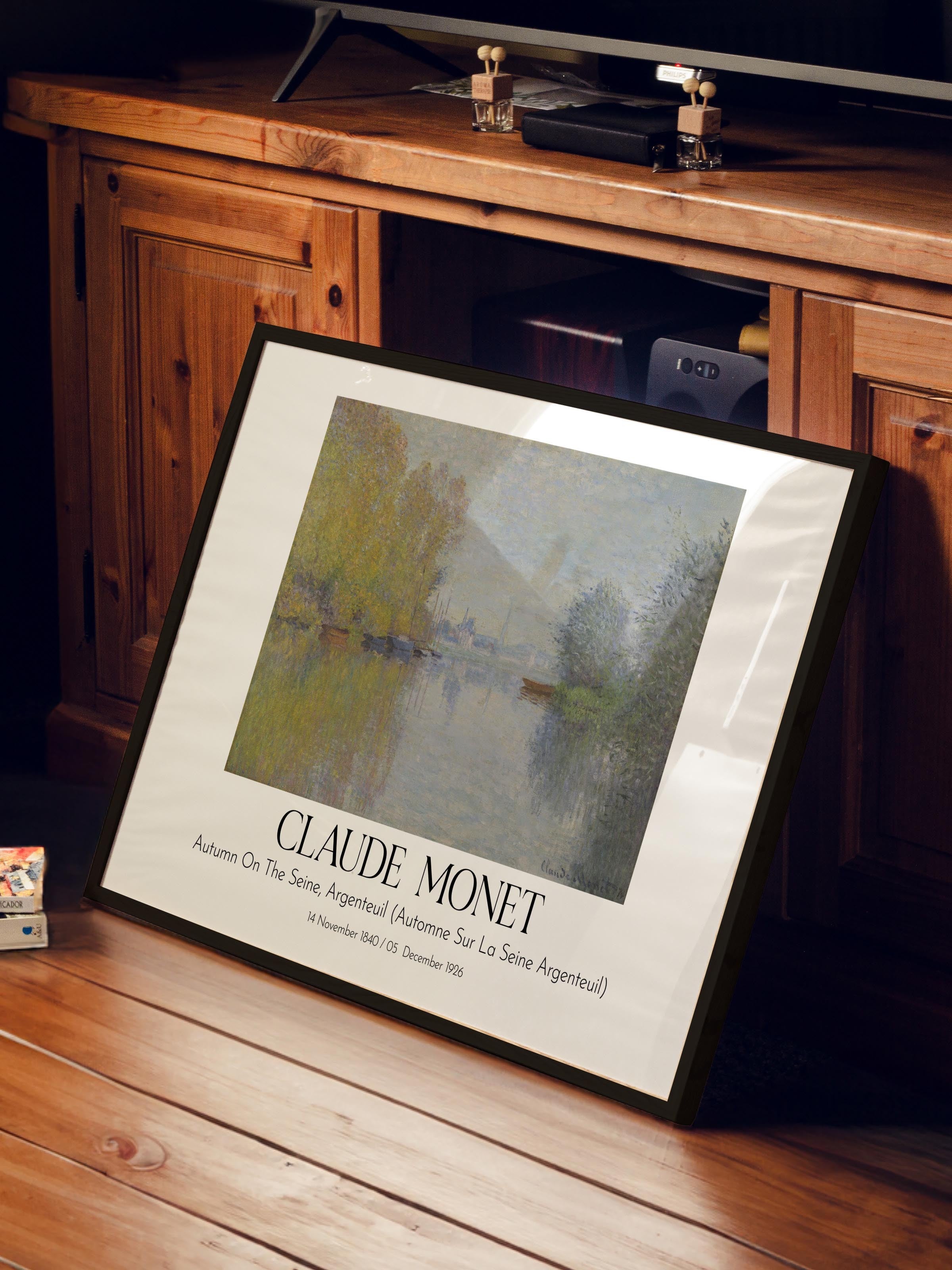 Claude Monet, Siyah Çerçeveli Tablo, Sanat Serisi NO:110316