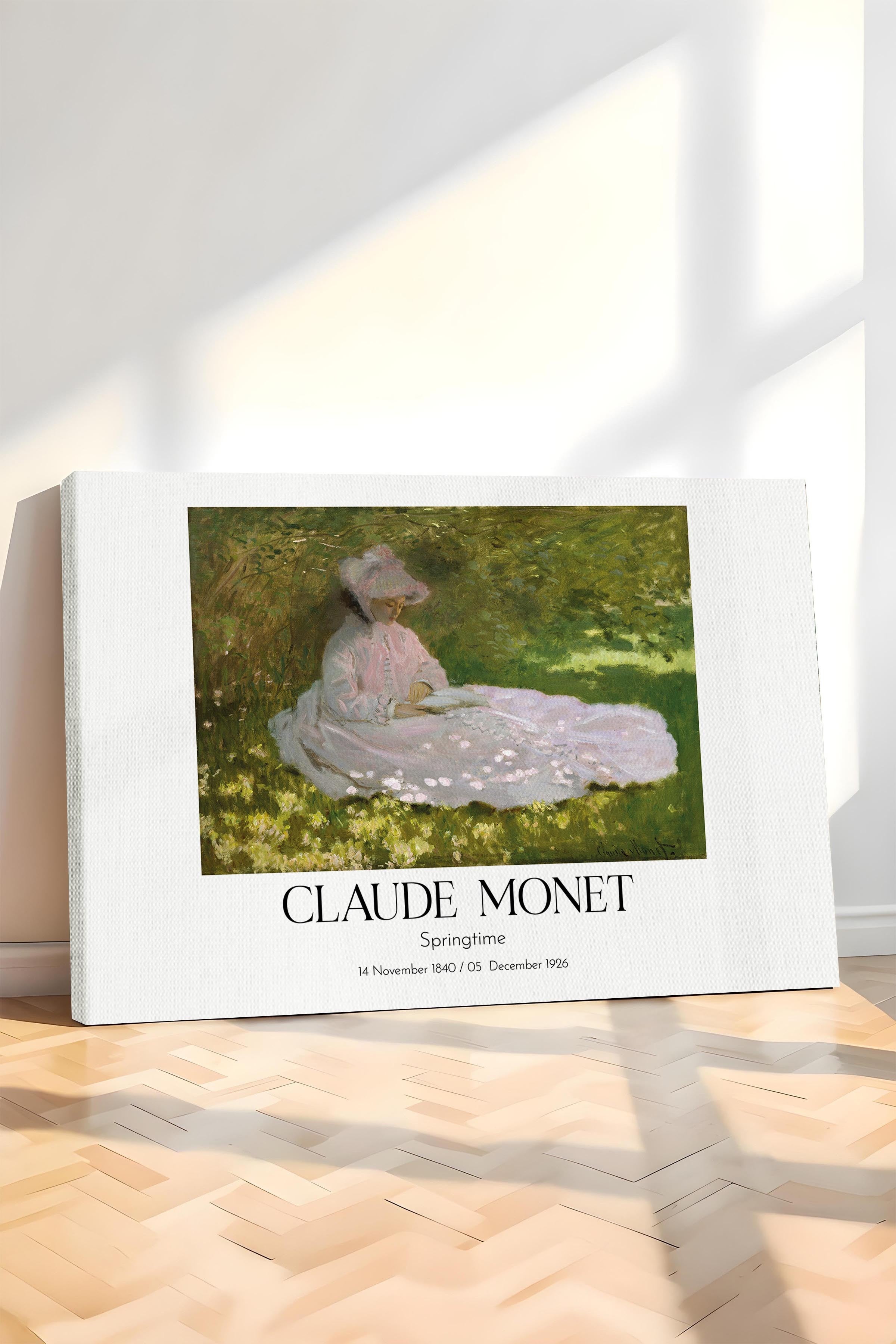Claude Monet - Springtime, Kanvas Tablo, Sanat Serisi NO:110324