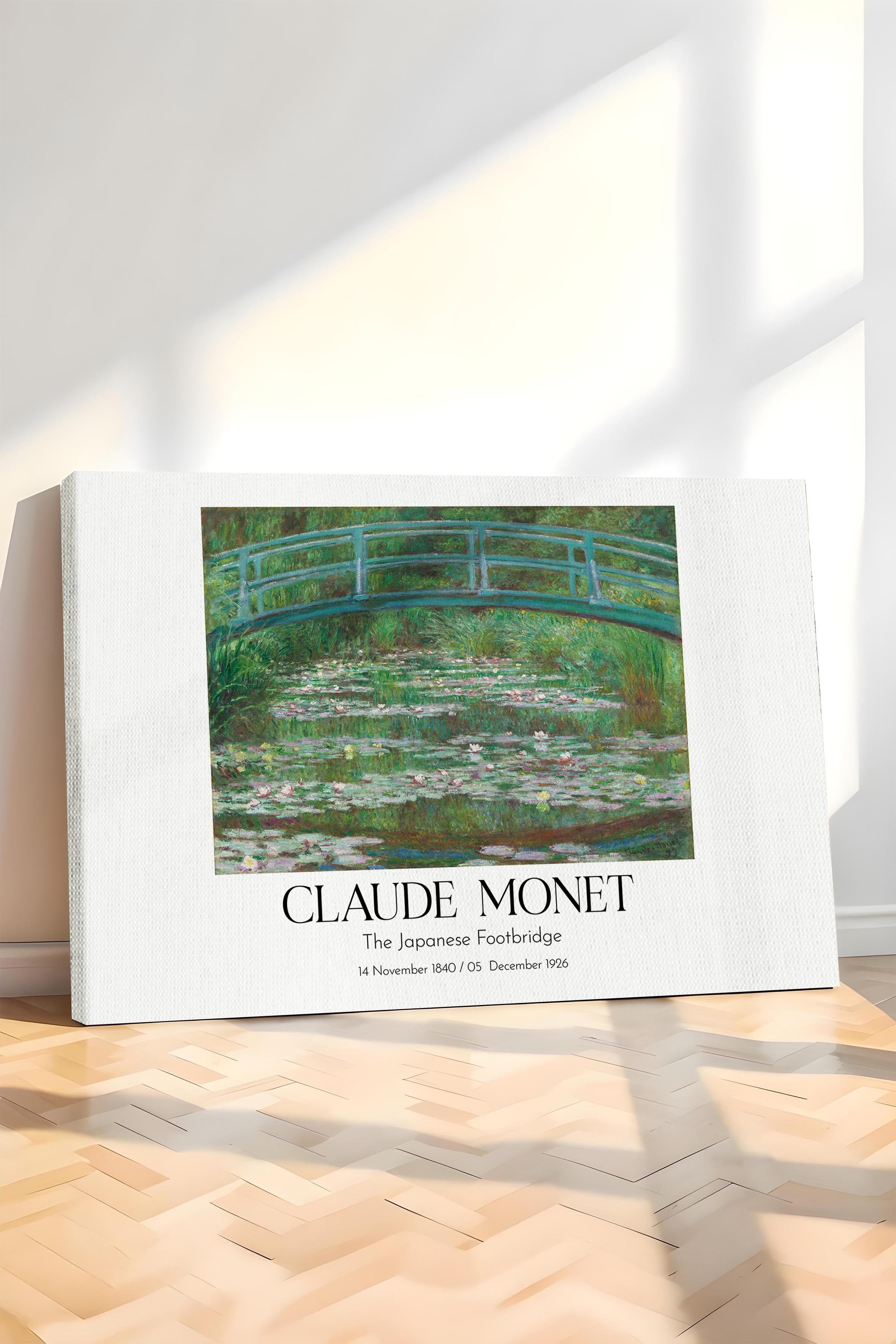 Claude Monet - The Japanese Footbridge, Kanvas Tablo, Sanat Serisi NO:110331