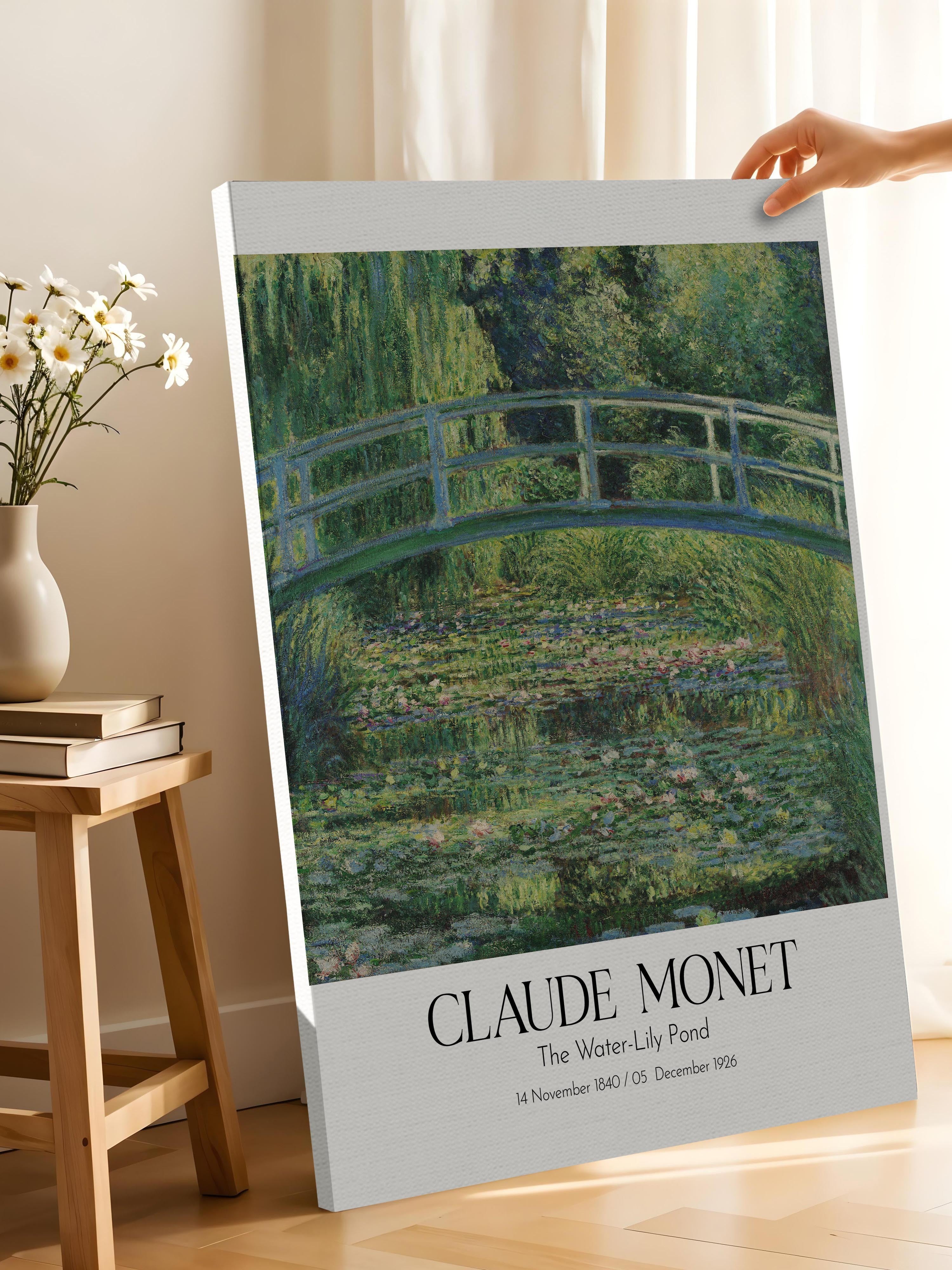 Claude Monet - The Water-Lily Pond, Kanvas Tablo, Sanat Serisi NO:110302