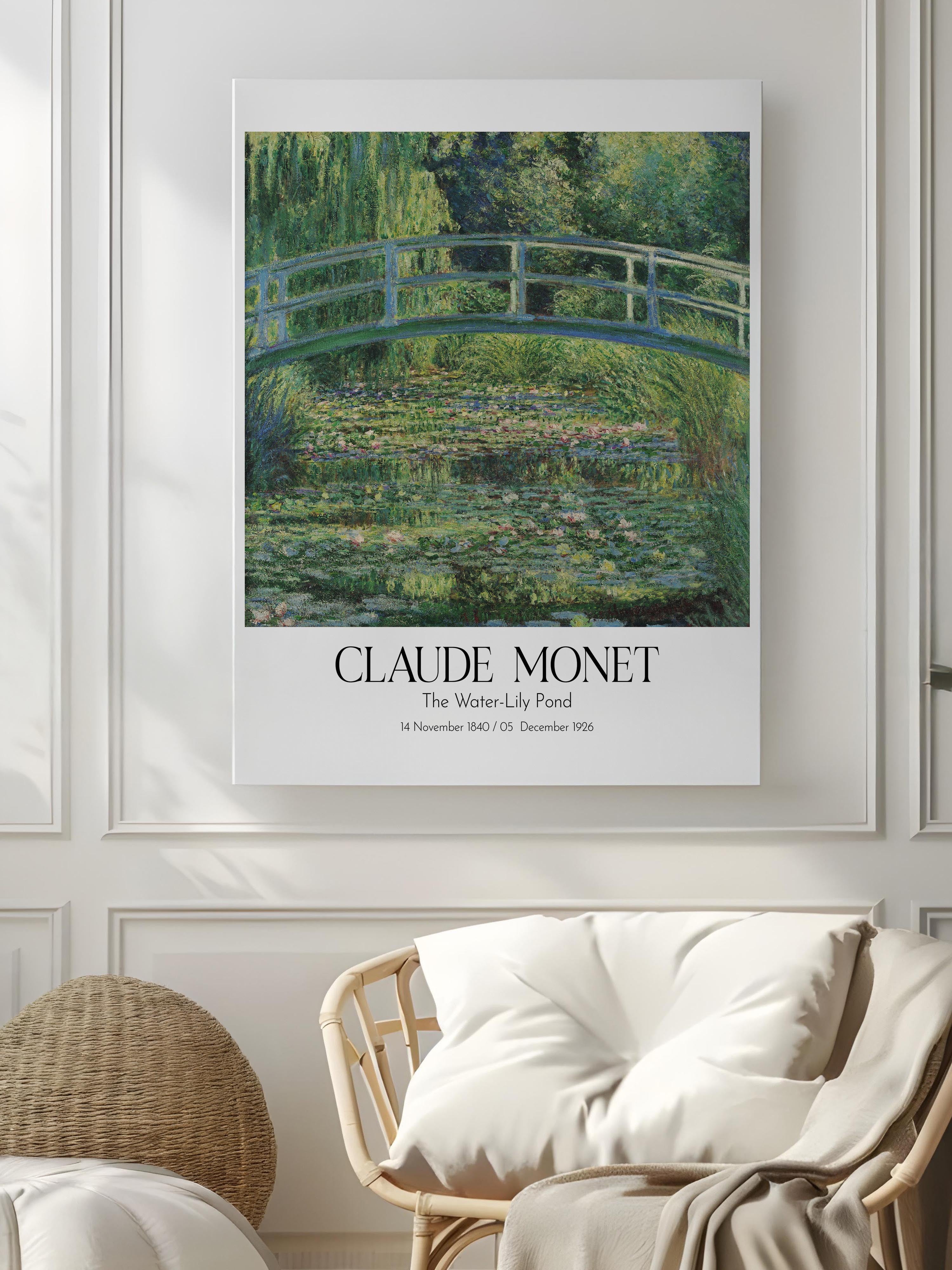 Claude Monet - The Water-Lily Pond, Kanvas Tablo, Sanat Serisi NO:110302