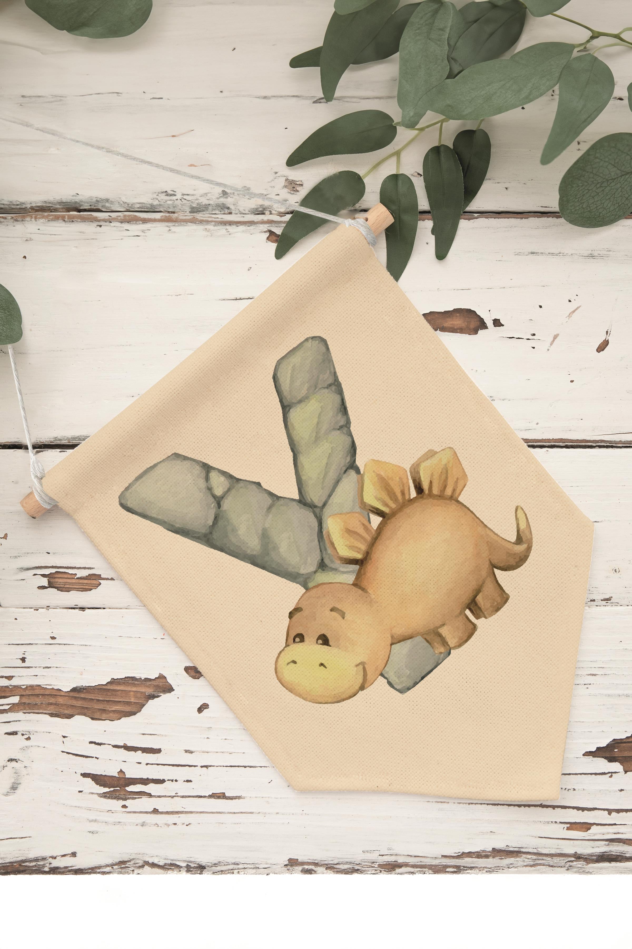 Çocuk Odası Dekor, Duvar Süsü, Ahşap Bebek Odası Dekor, Canvas Flama, Safari ve Hayvanlı Y Harfi