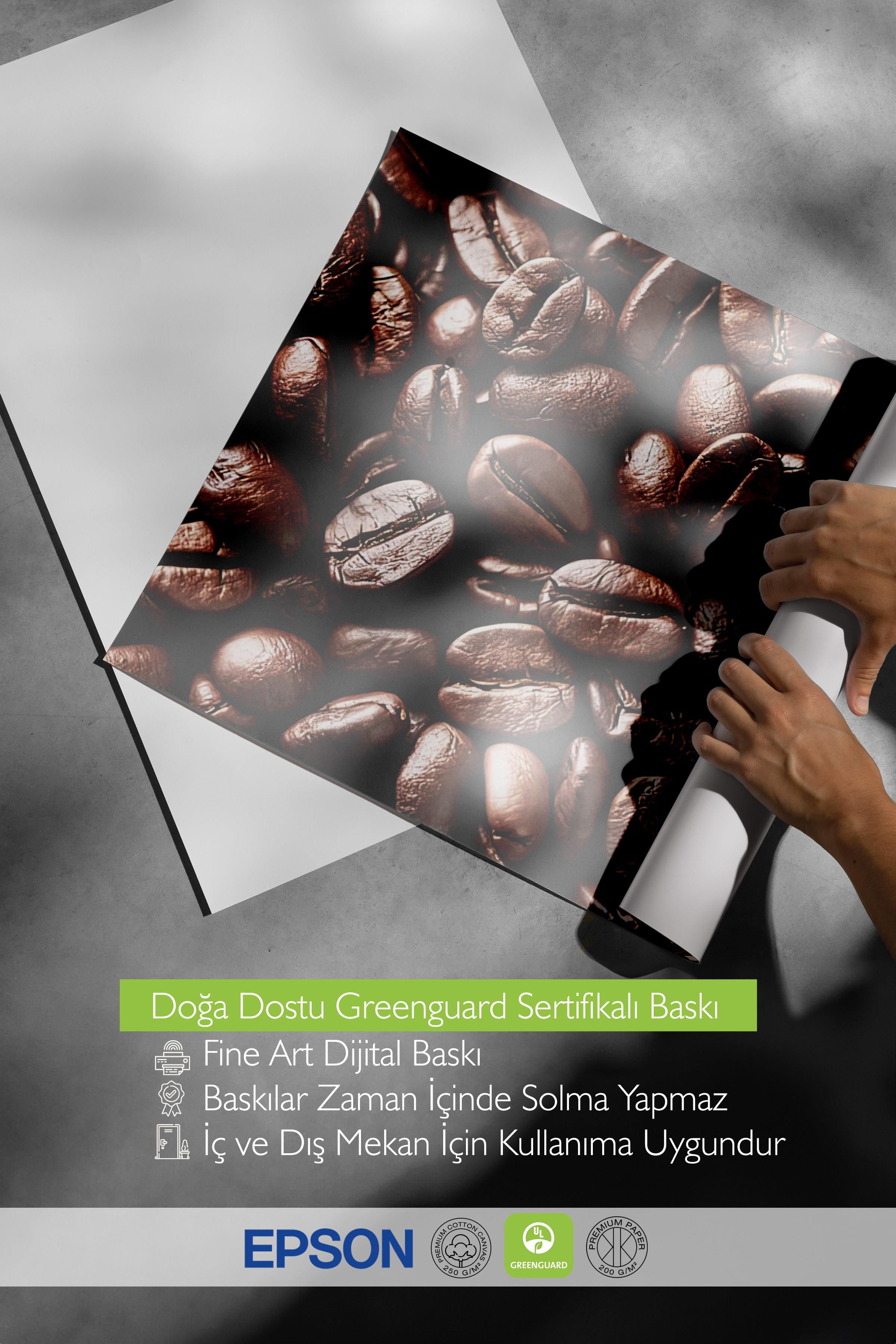 Coffee Beans Poster, Çerçevesiz Duvar Posteri, Dikey Duvar Tablosu Comfort Serisi NO:108404