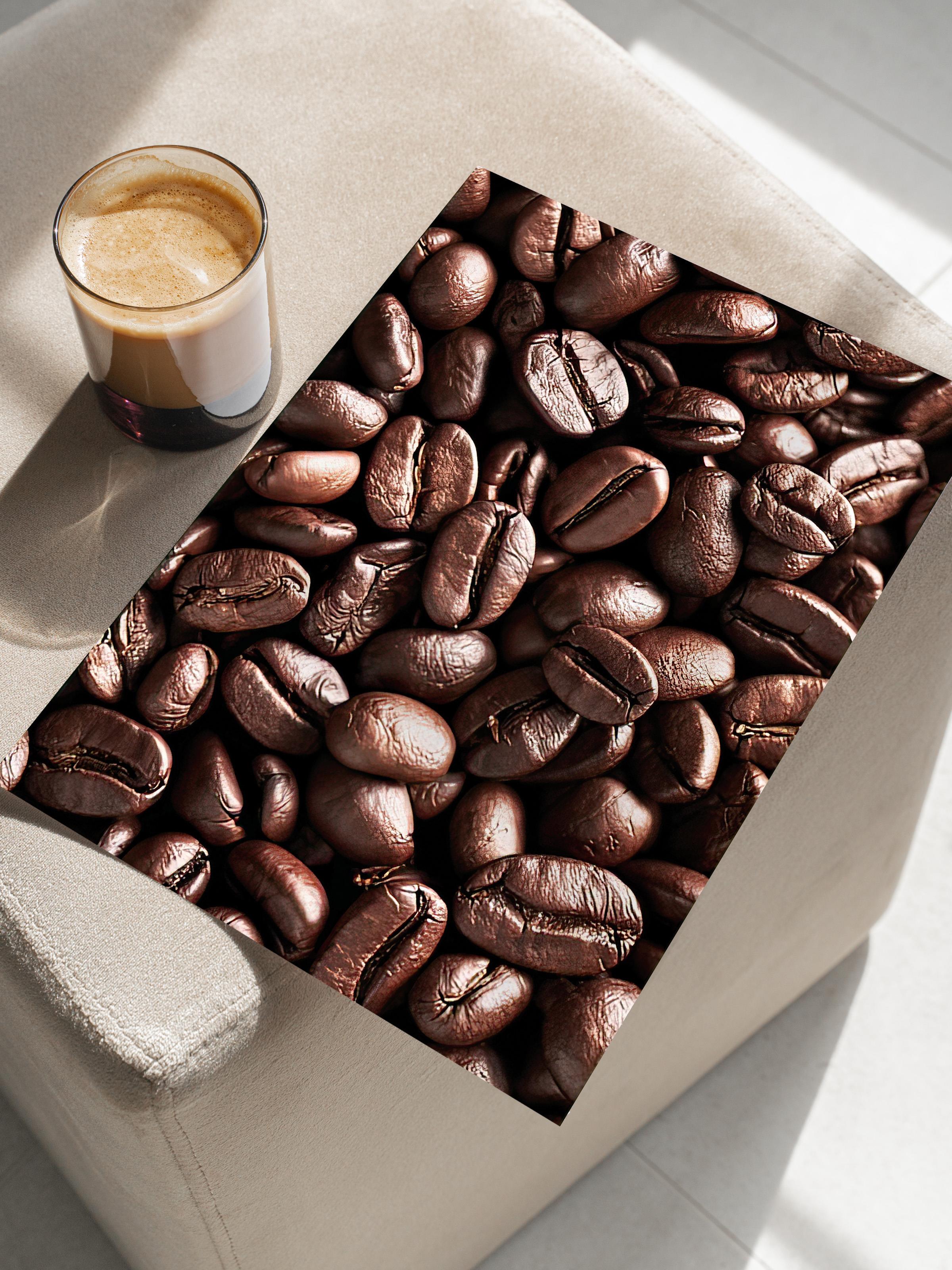 Coffee Beans Poster, Çerçevesiz Duvar Posteri, Dikey Duvar Tablosu Comfort Serisi NO:108404