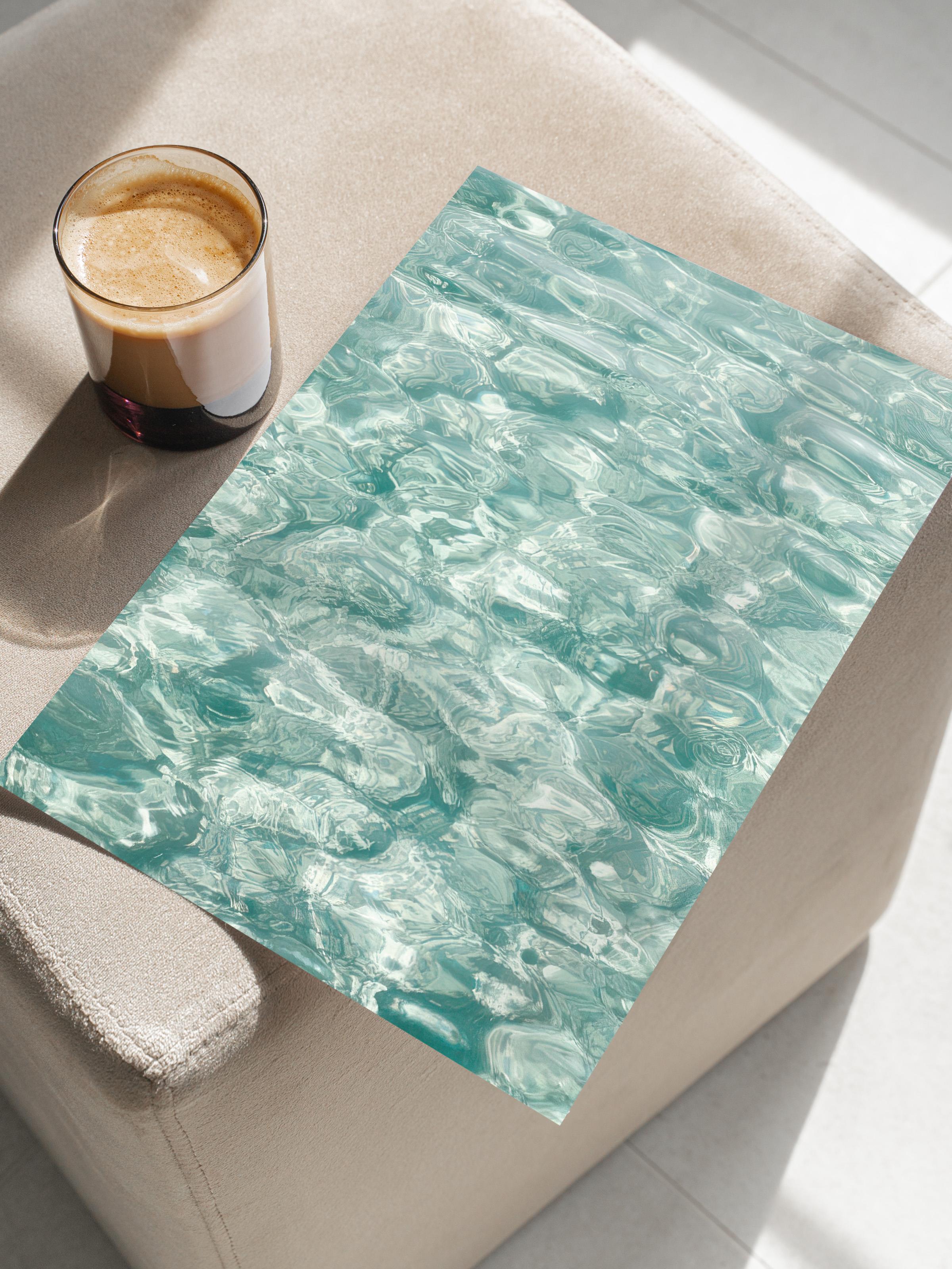 Crystal Water Poster, Çerçevesiz Duvar Posteri, Dikey Duvar Tablosu Comfort Serisi NO:108485