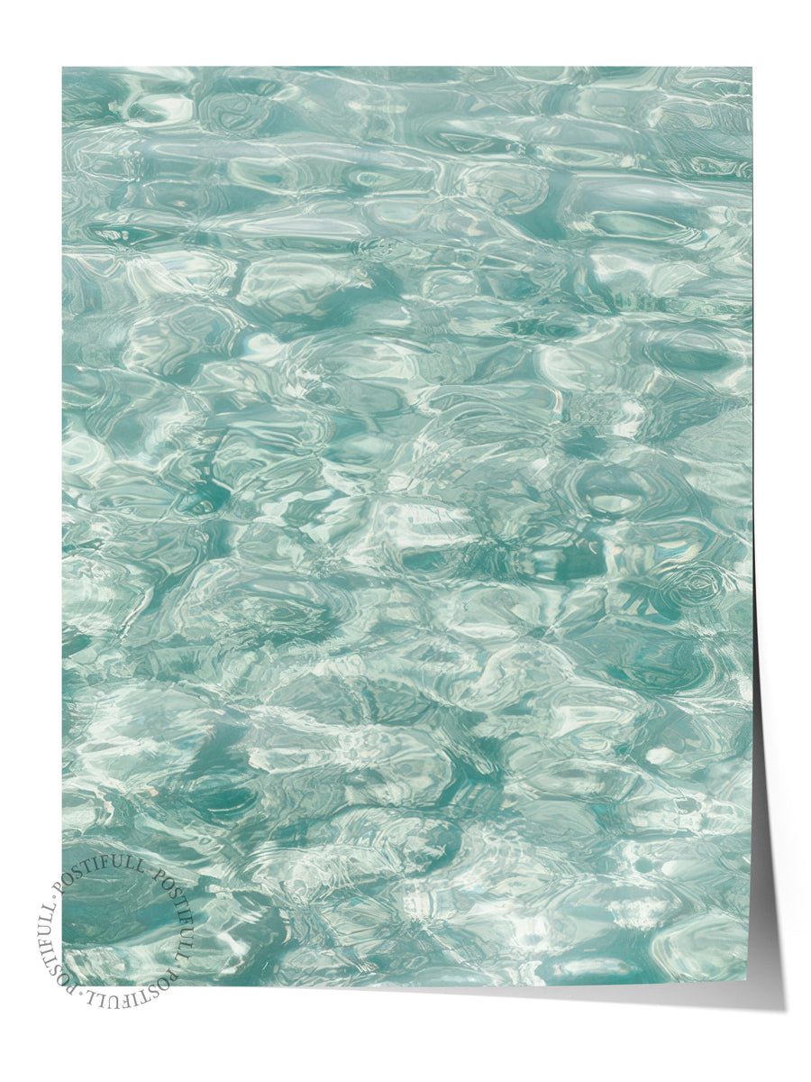 Crystal Water Poster, Çerçevesiz Duvar Posteri, Dikey Duvar Tablosu Comfort Serisi NO:108485