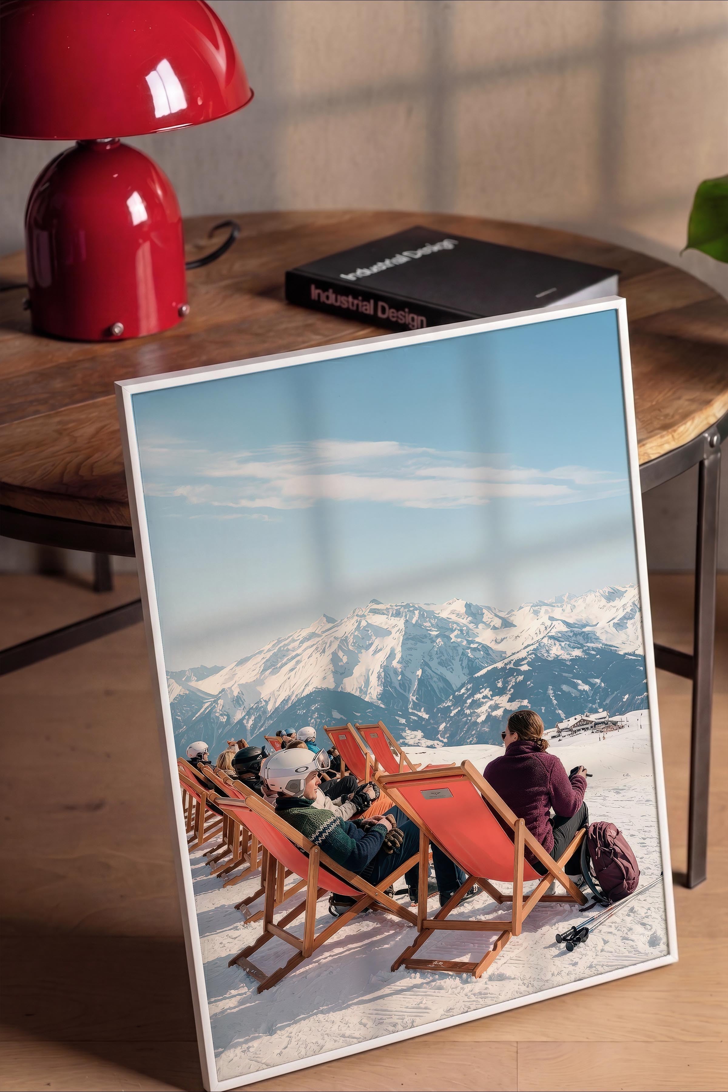 Dağ Manzarası Posteri, Beyaz Çerçeveli Poster, Old Money Serisi, NO:113182