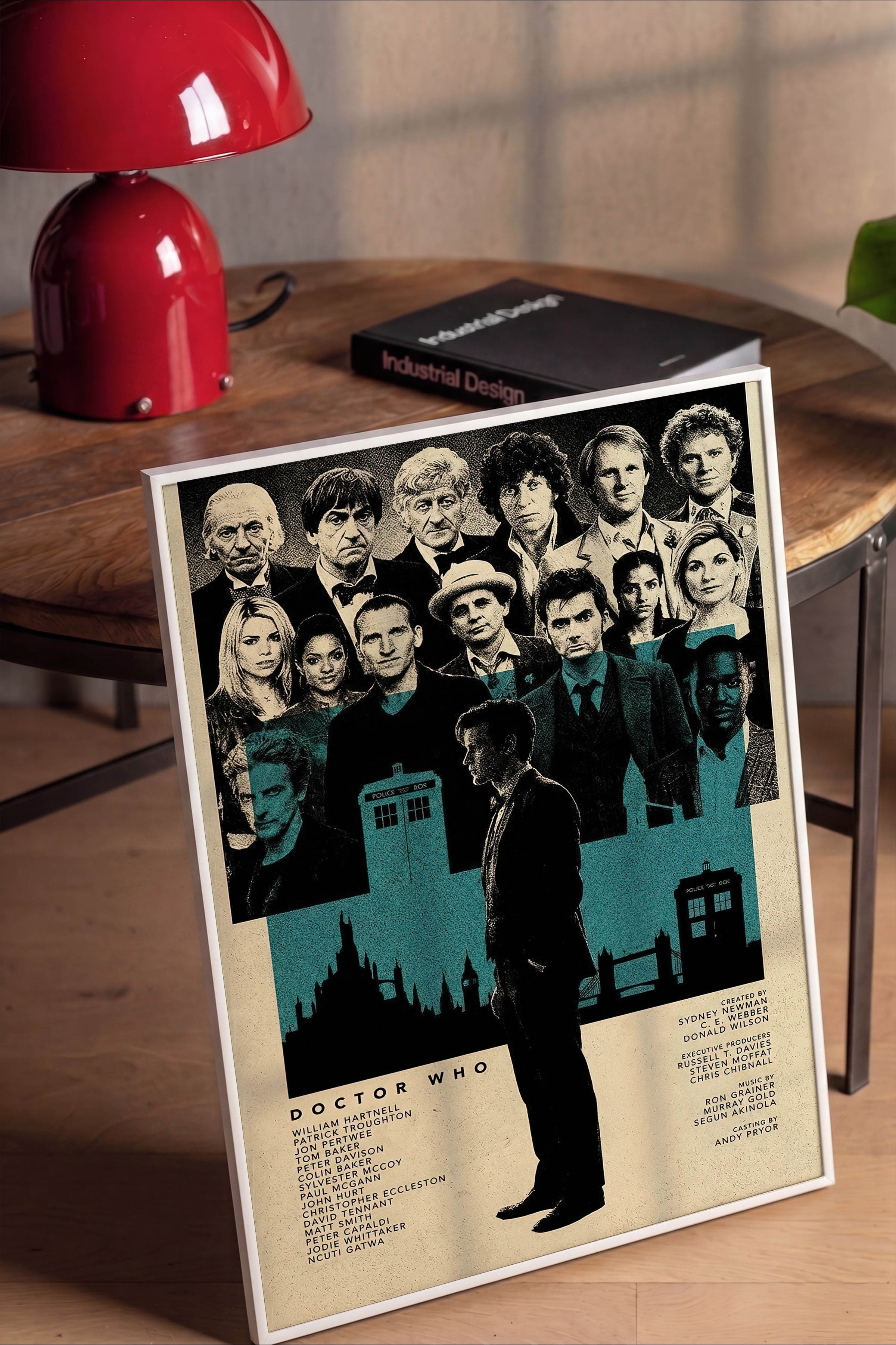 Doctor Who Beyaz Çerçeveli Poster, Sinema ve Dizi Tablo, Film Dizi Afişleri NO:112800