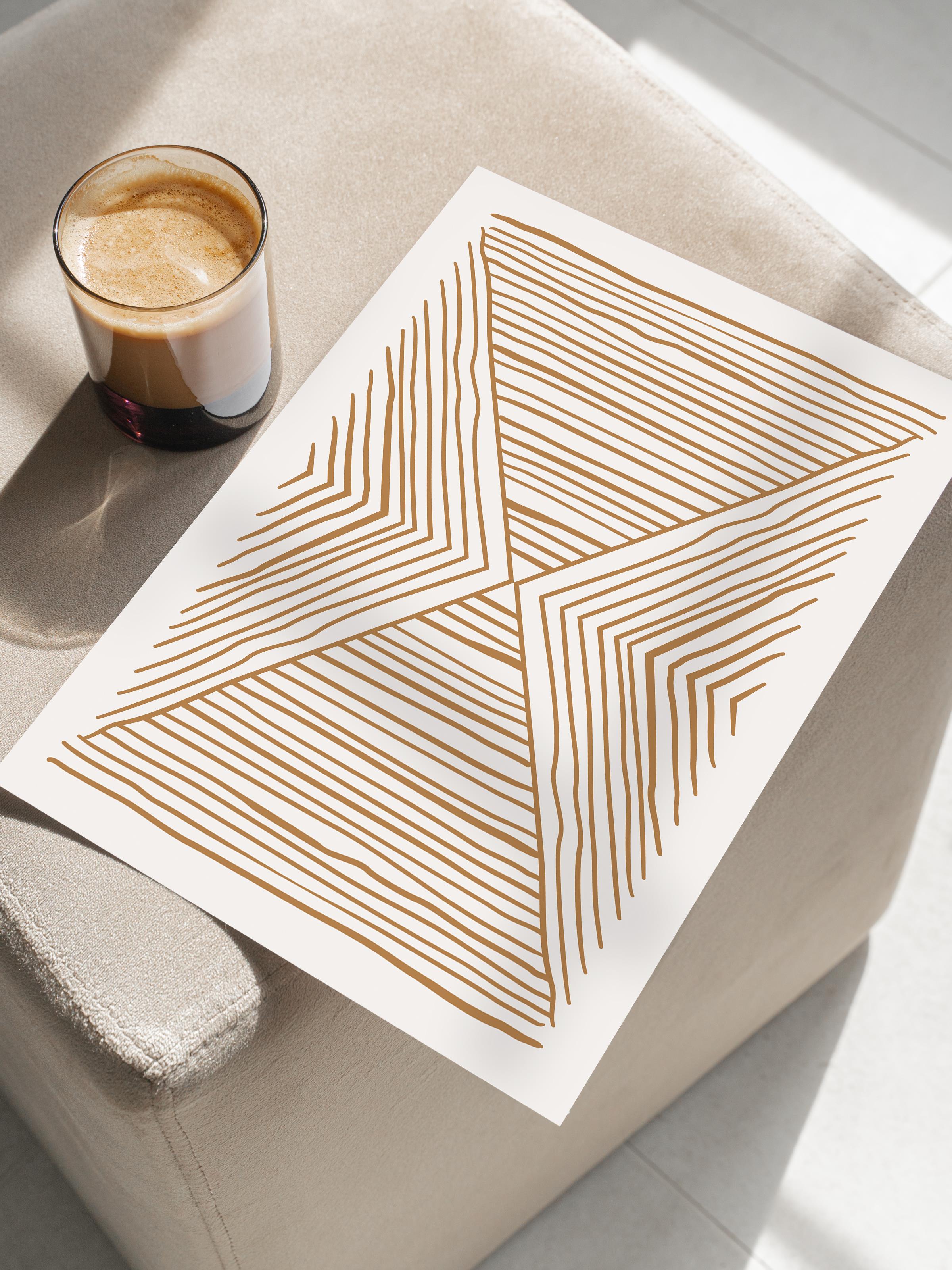 Doğal Tonlar Boho Duvar Dekoru, Çerçevesiz Poster, Çerçevesiz Duvar Tablosu - Fine Art Kağıt