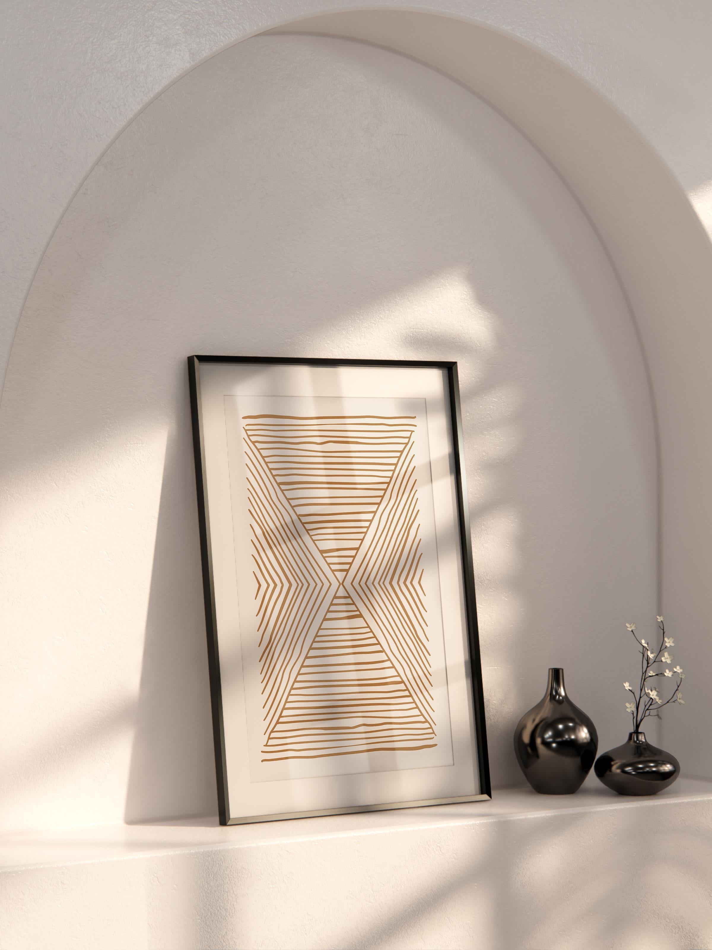 Doğal Tonlar Boho Duvar Dekoru, Çerçevesiz Poster, Çerçevesiz Duvar Tablosu - Fine Art Kağıt