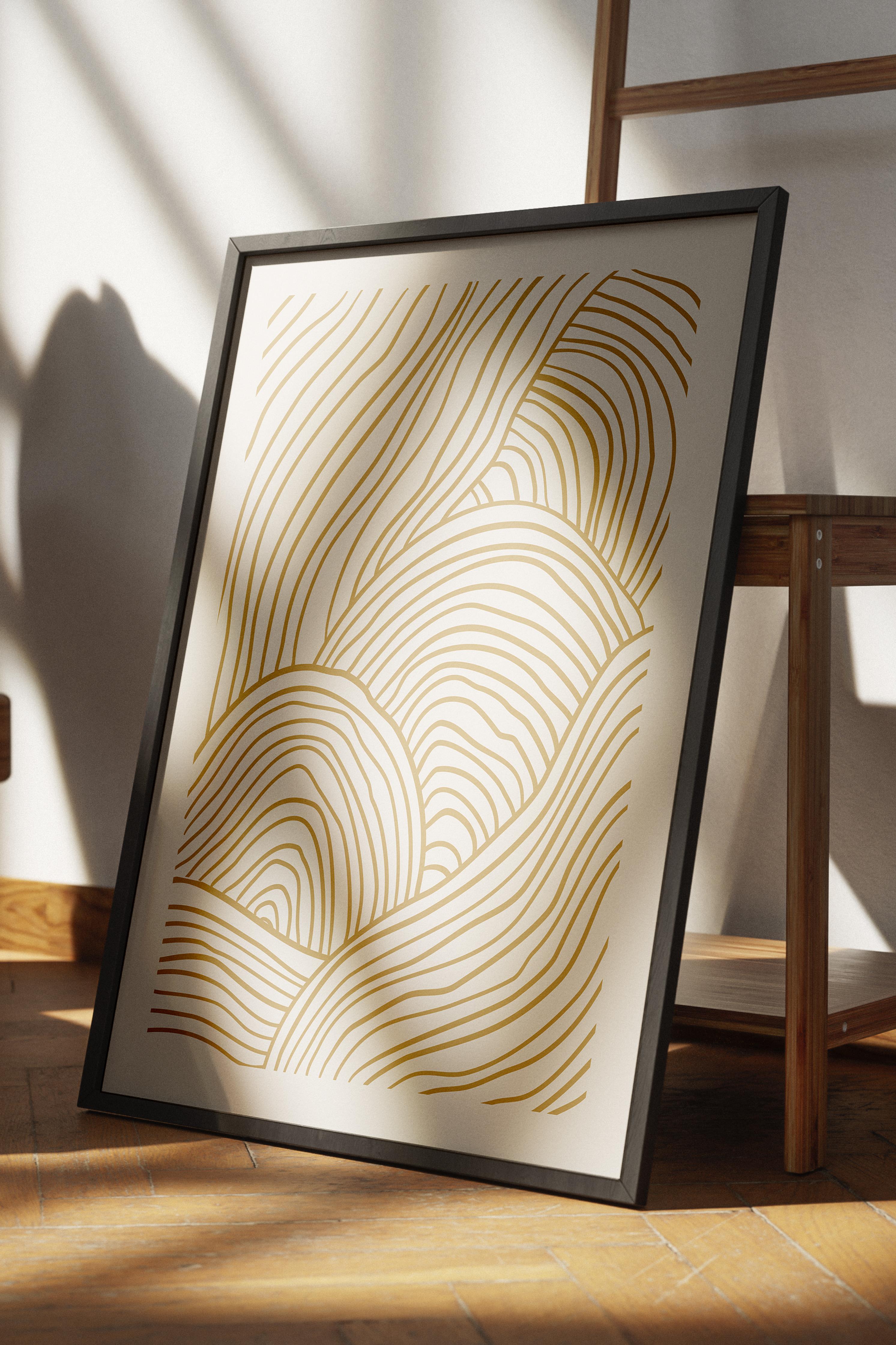 Doğal Tonlar Boho Duvar Dekoru, Çerçevesiz Poster, Çerçevesiz Duvar Tablosu - Fine Art Kağıt