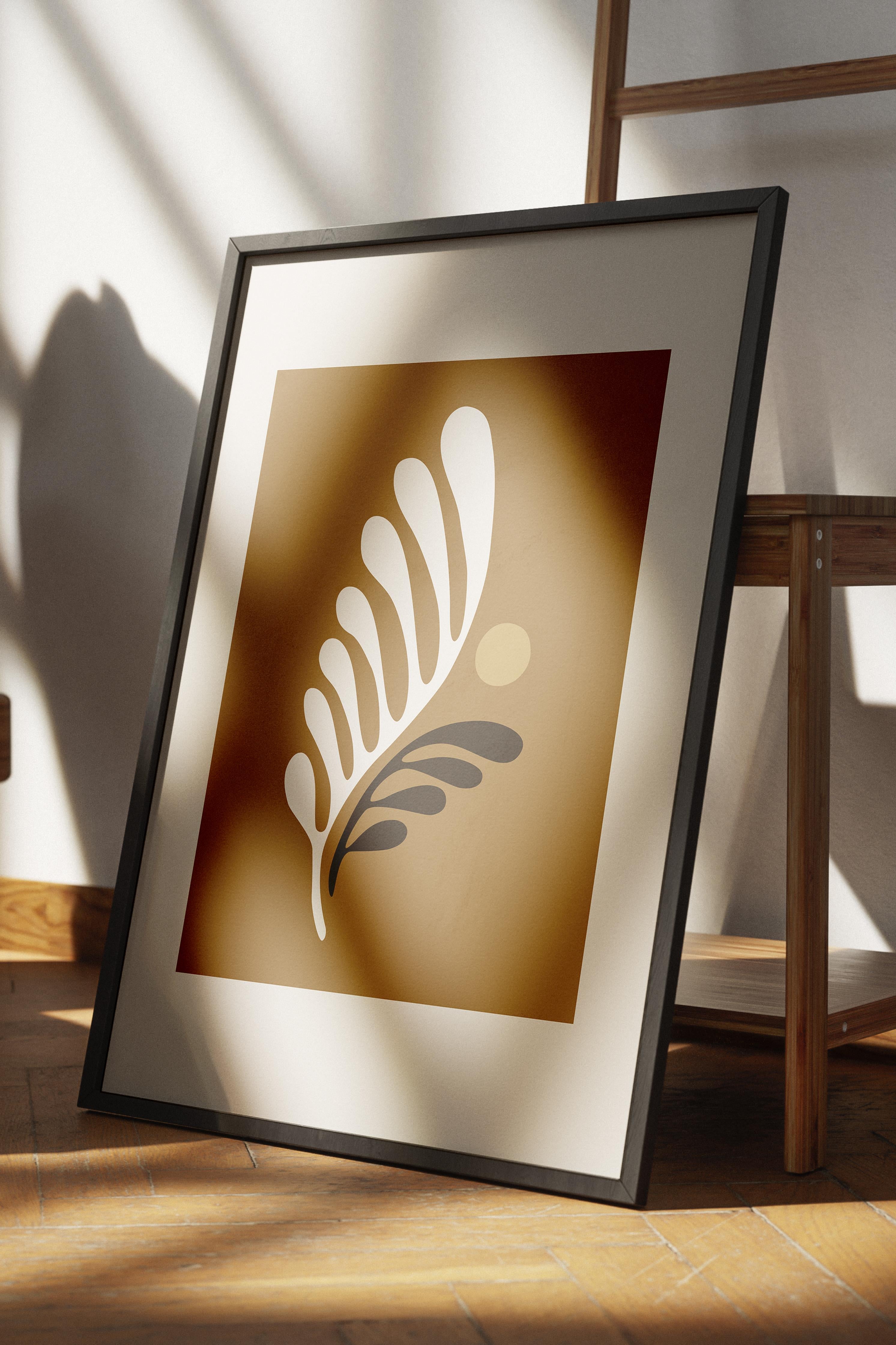Doğal Tonlar Boho Duvar Dekoru, Çerçevesiz Poster, Çerçevesiz Duvar Tablosu - Fine Art Kağıt
