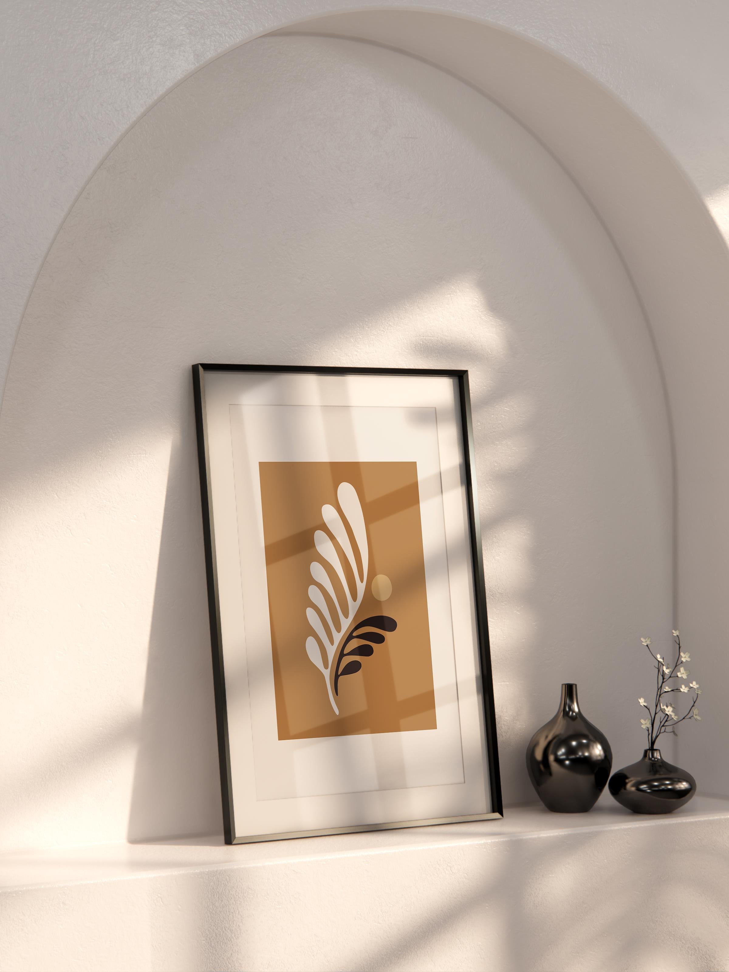Doğal Tonlar Boho Duvar Dekoru, Çerçevesiz Poster, Çerçevesiz Duvar Tablosu - Fine Art Kağıt