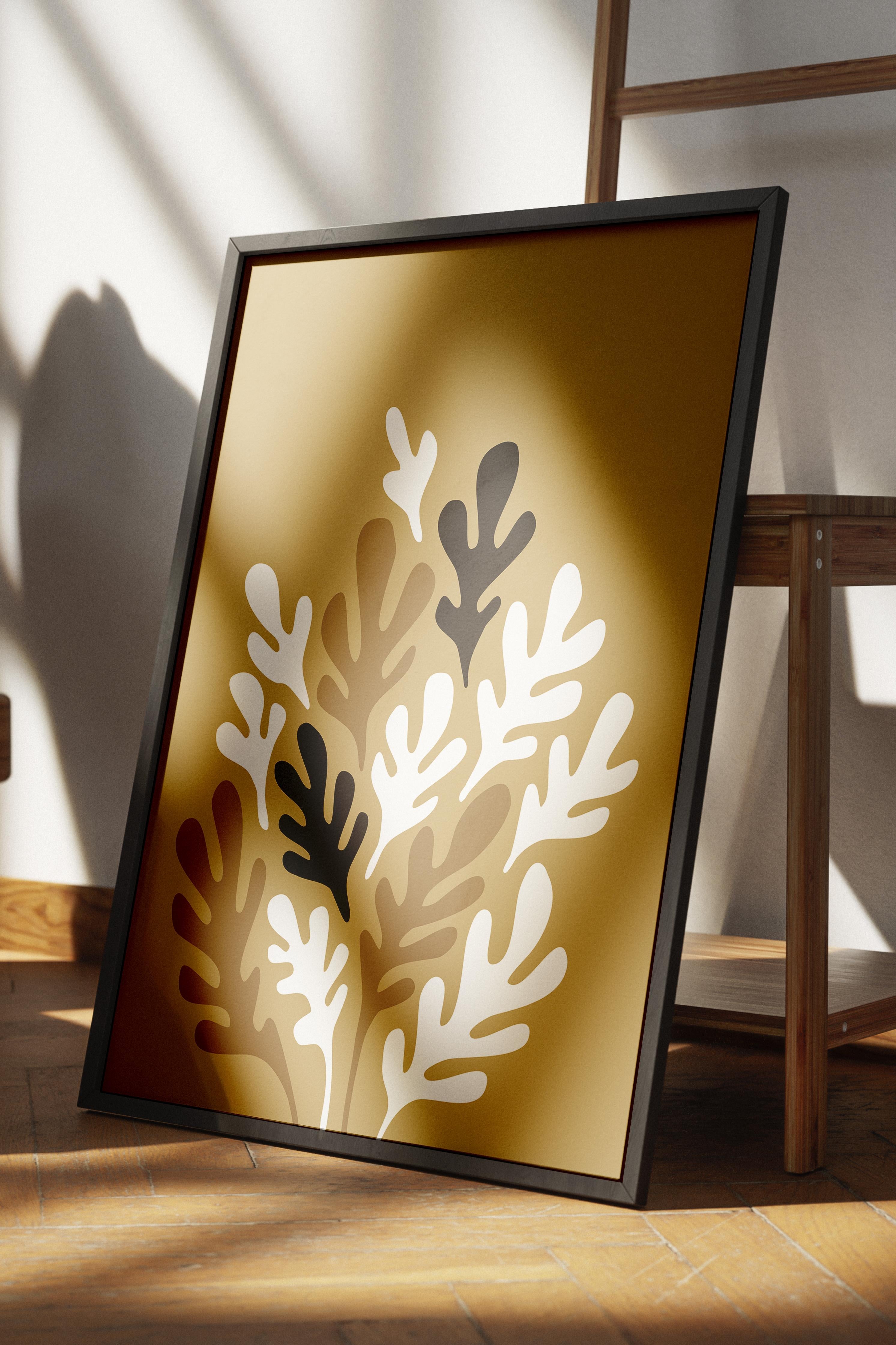 Doğal Tonlar Boho Duvar Dekoru, Çerçevesiz Poster, Çerçevesiz Duvar Tablosu - Fine Art Kağıt