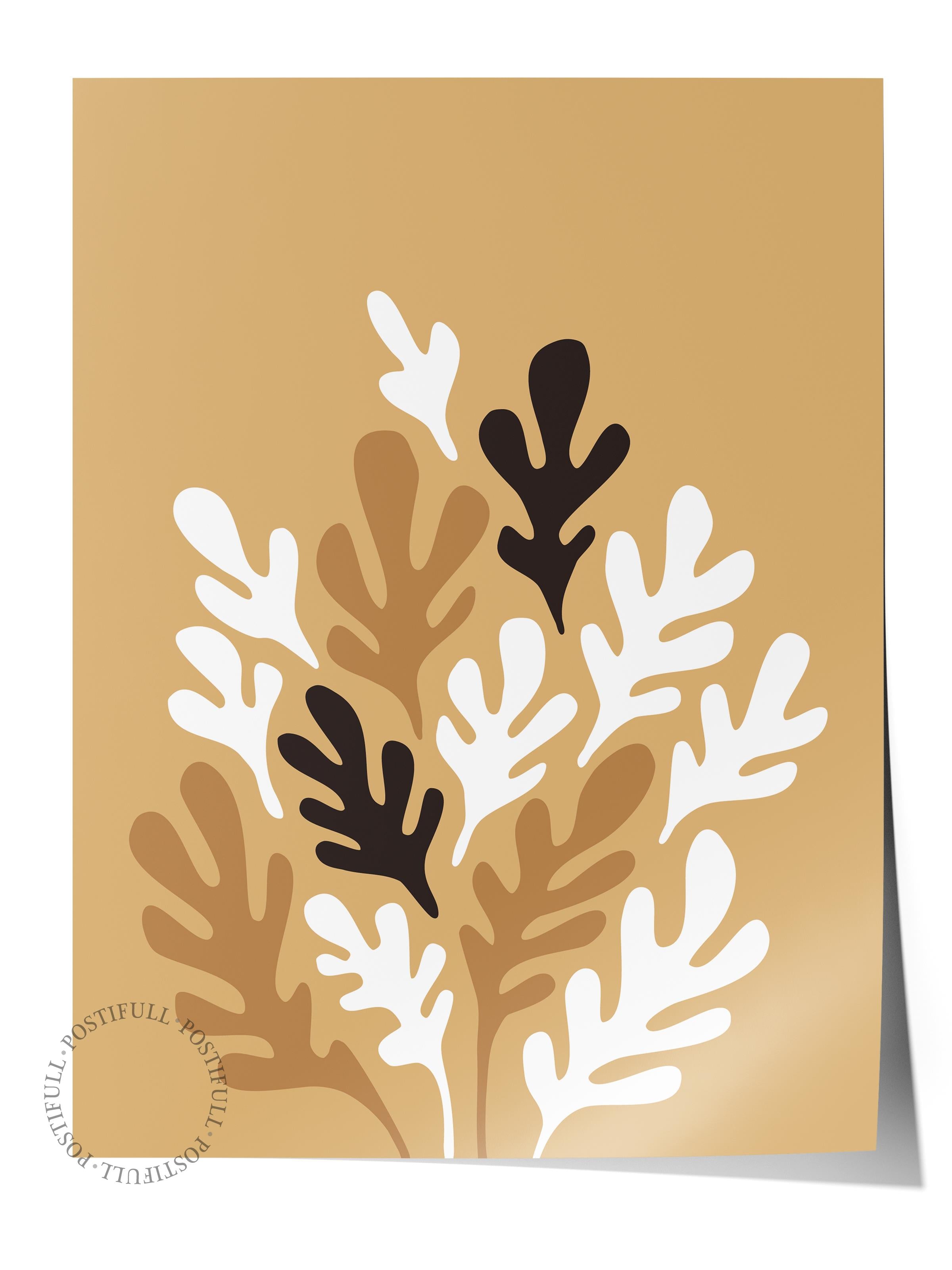 Doğal Tonlar Boho Duvar Dekoru, Çerçevesiz Poster, Çerçevesiz Duvar Tablosu - Fine Art Kağıt