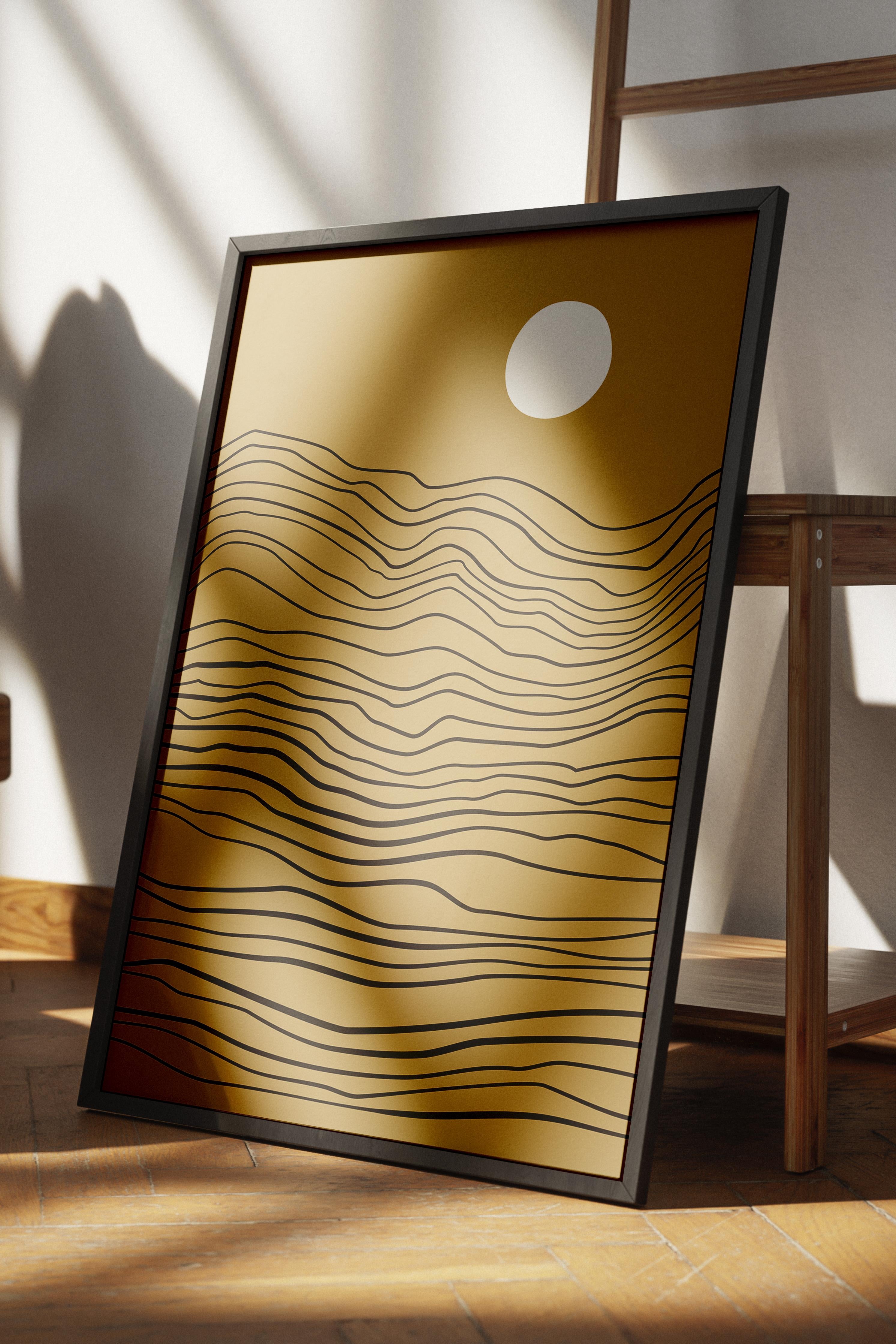 Doğal Tonlar Boho Duvar Dekoru, Çerçevesiz Poster, Çerçevesiz Duvar Tablosu - Fine Art Kağıt