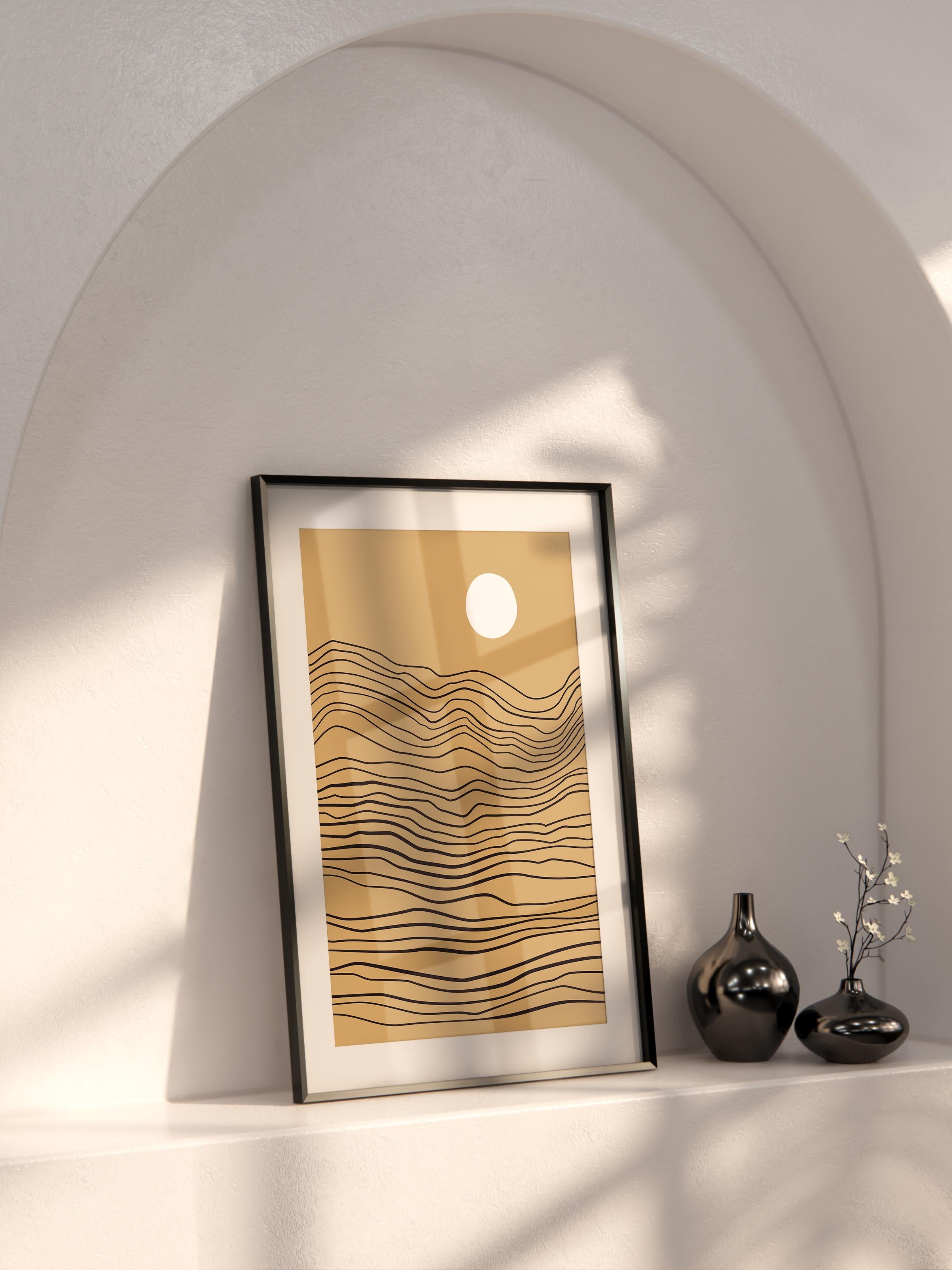 Doğal Tonlar Boho Duvar Dekoru, Çerçevesiz Poster, Çerçevesiz Duvar Tablosu - Fine Art Kağıt