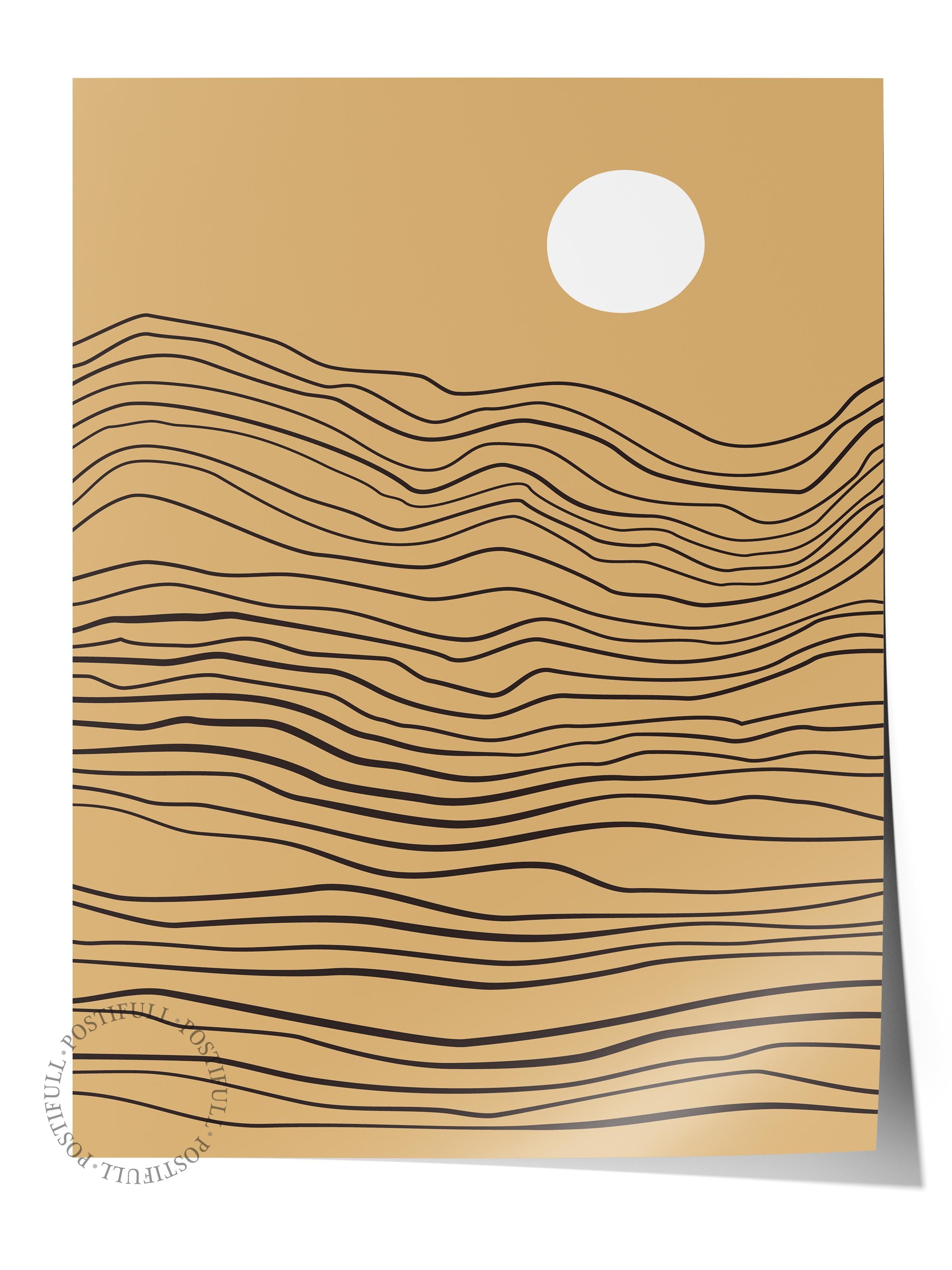 Doğal Tonlar Boho Duvar Dekoru, Çerçevesiz Poster, Çerçevesiz Duvar Tablosu - Fine Art Kağıt