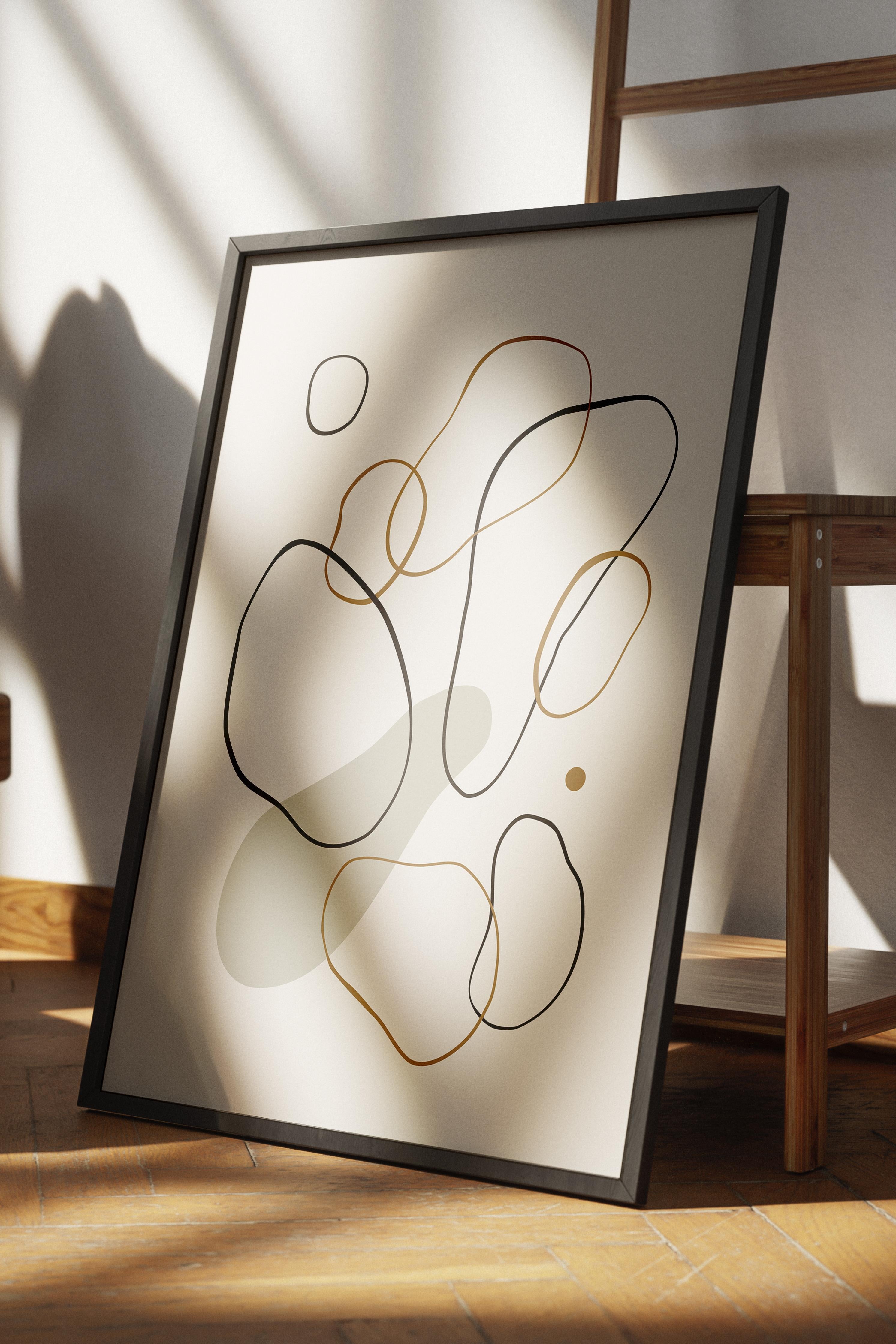 Doğal Tonlar Boho Duvar Dekoru, Çerçevesiz Poster, Çerçevesiz Duvar Tablosu - Fine Art Kağıt