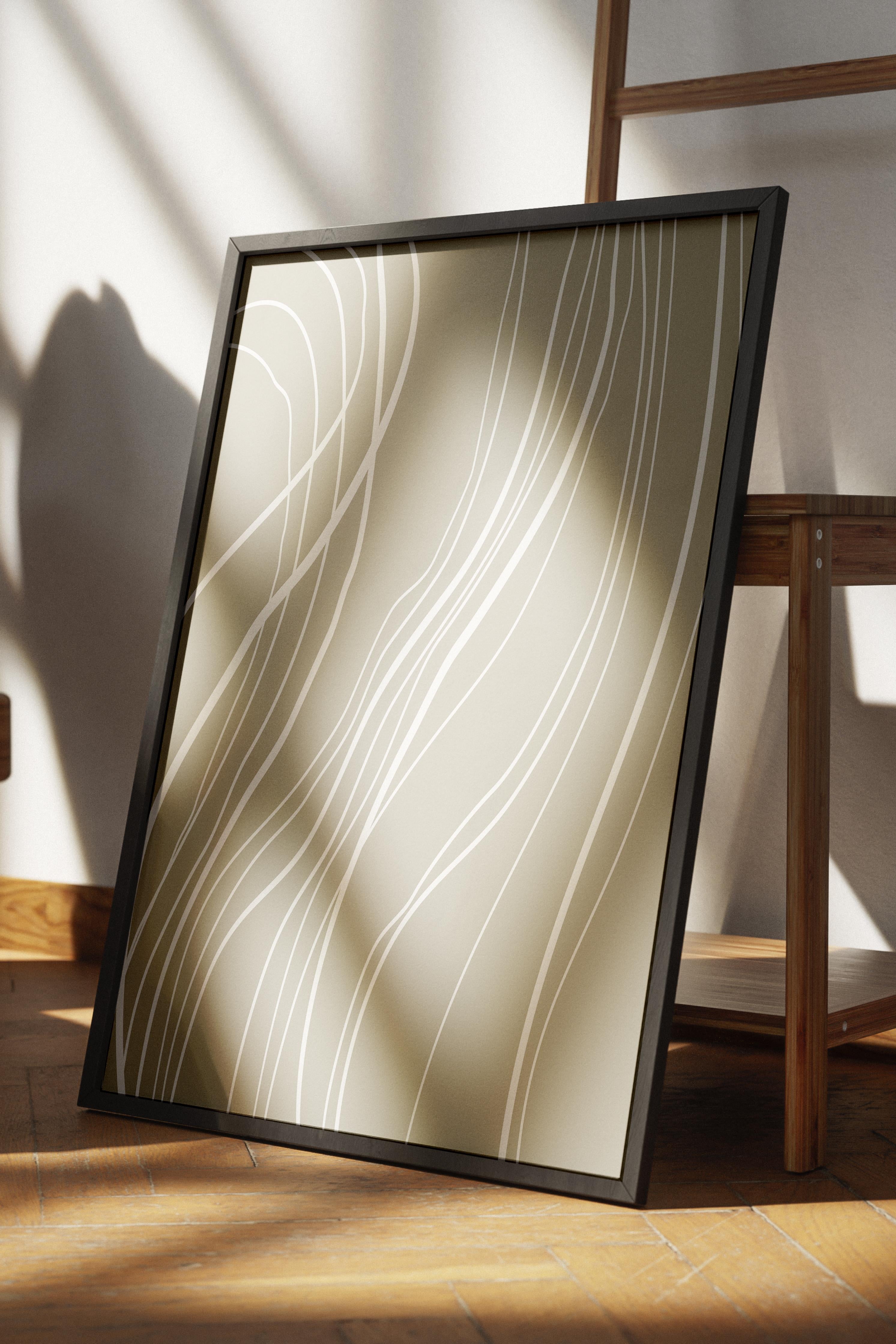 Doğal Tonlar Boho Duvar Dekoru, Çerçevesiz Poster, Çerçevesiz Duvar Tablosu - Fine Art Kağıt
