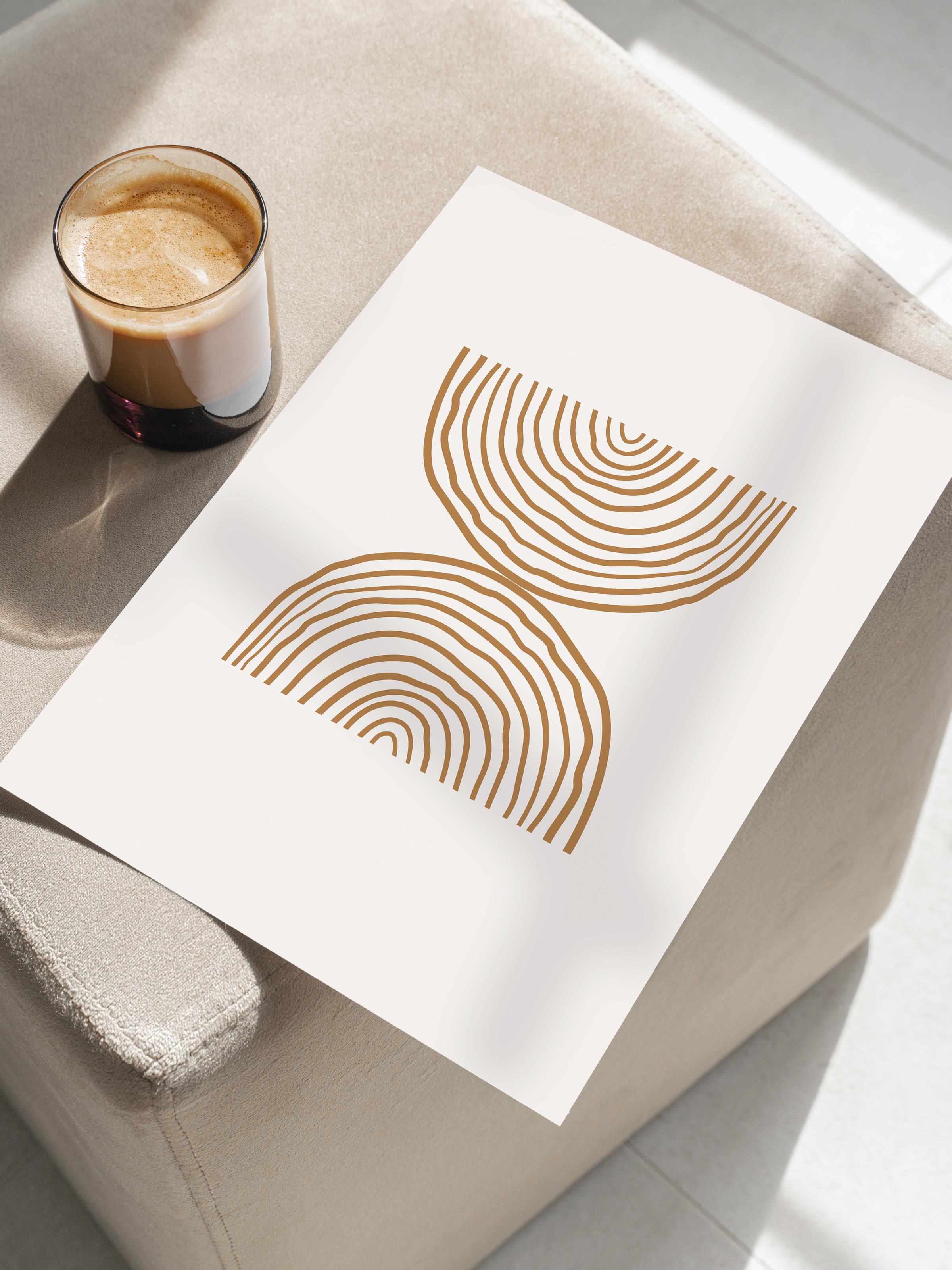 Doğal Tonlar Boho Duvar Dekoru, Çerçevesiz Poster, Çerçevesiz Duvar Tablosu - Fine Art Kağıt