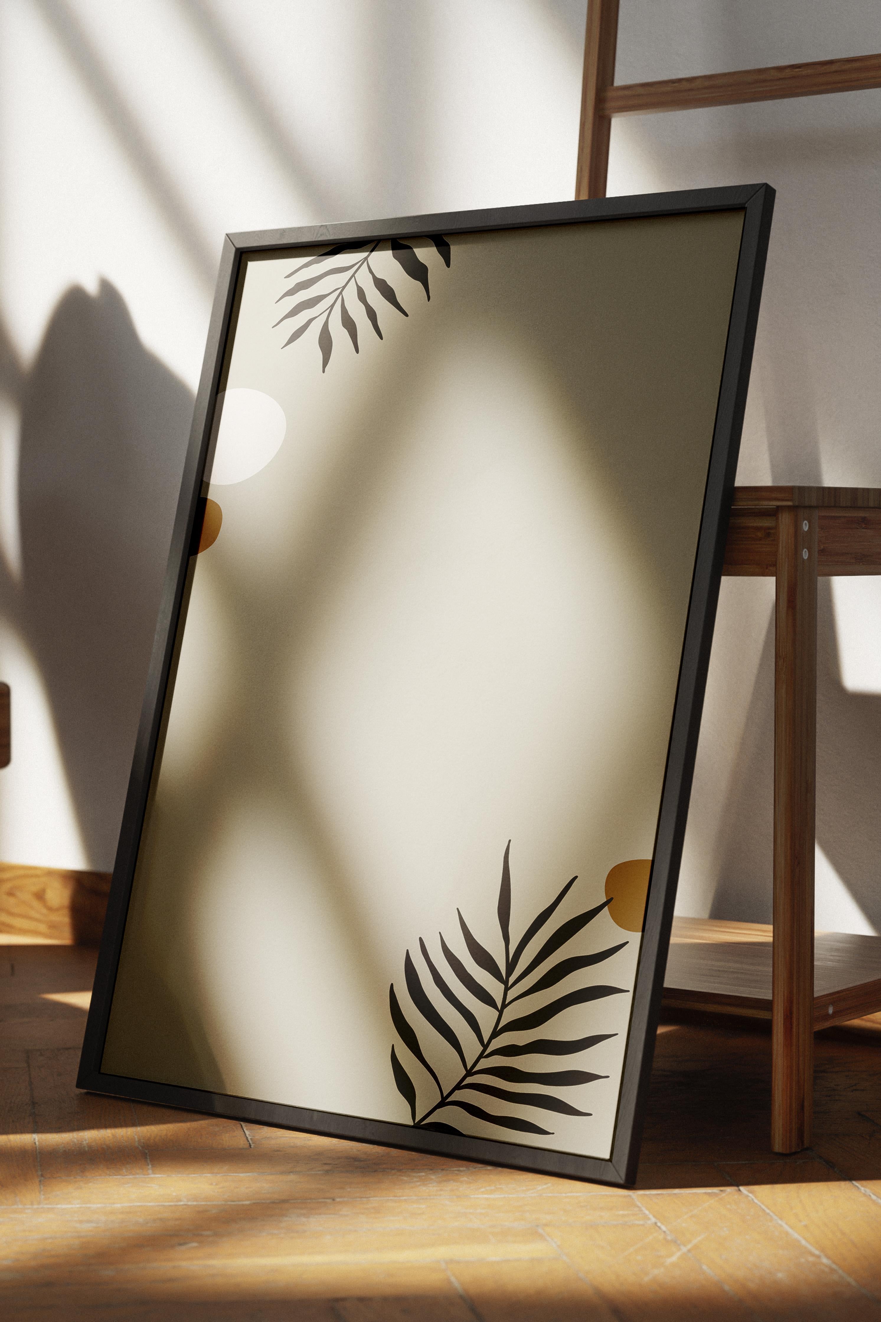 Doğal Tonlar Boho Duvar Dekoru, Çerçevesiz Poster, Çerçevesiz Duvar Tablosu - Fine Art Kağıt