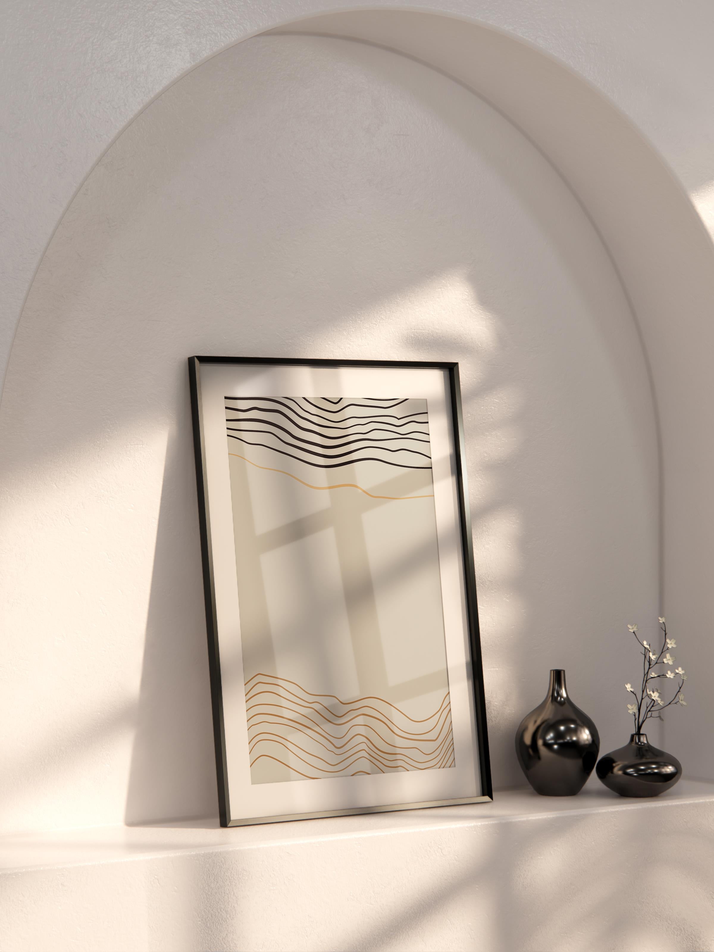 Doğal Tonlar Boho Duvar Dekoru, Çerçevesiz Poster, Çerçevesiz Duvar Tablosu - Fine Art Kağıt