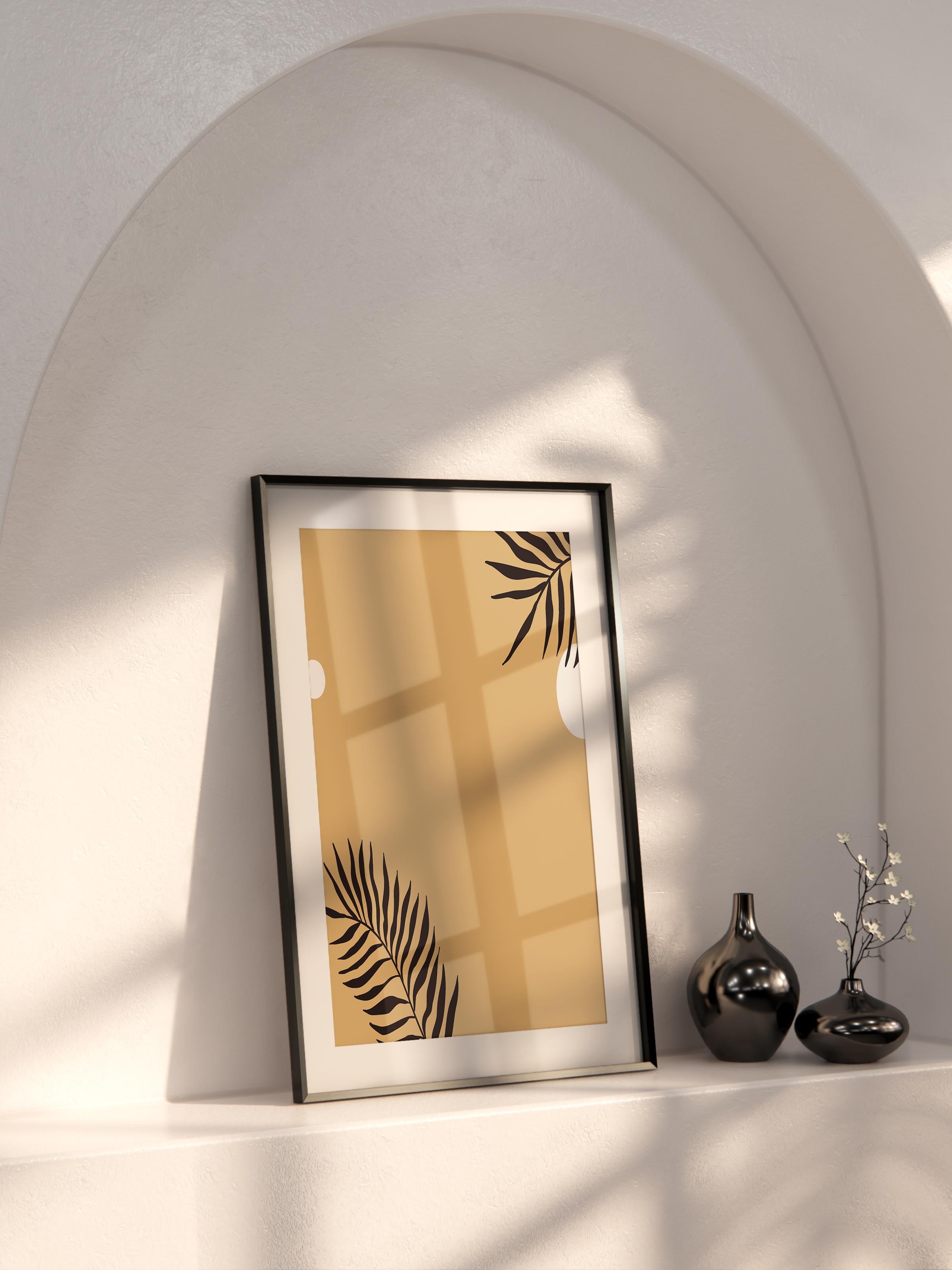 Doğal Tonlar Boho Duvar Dekoru, Çerçevesiz Poster, Çerçevesiz Duvar Tablosu - Fine Art Kağıt
