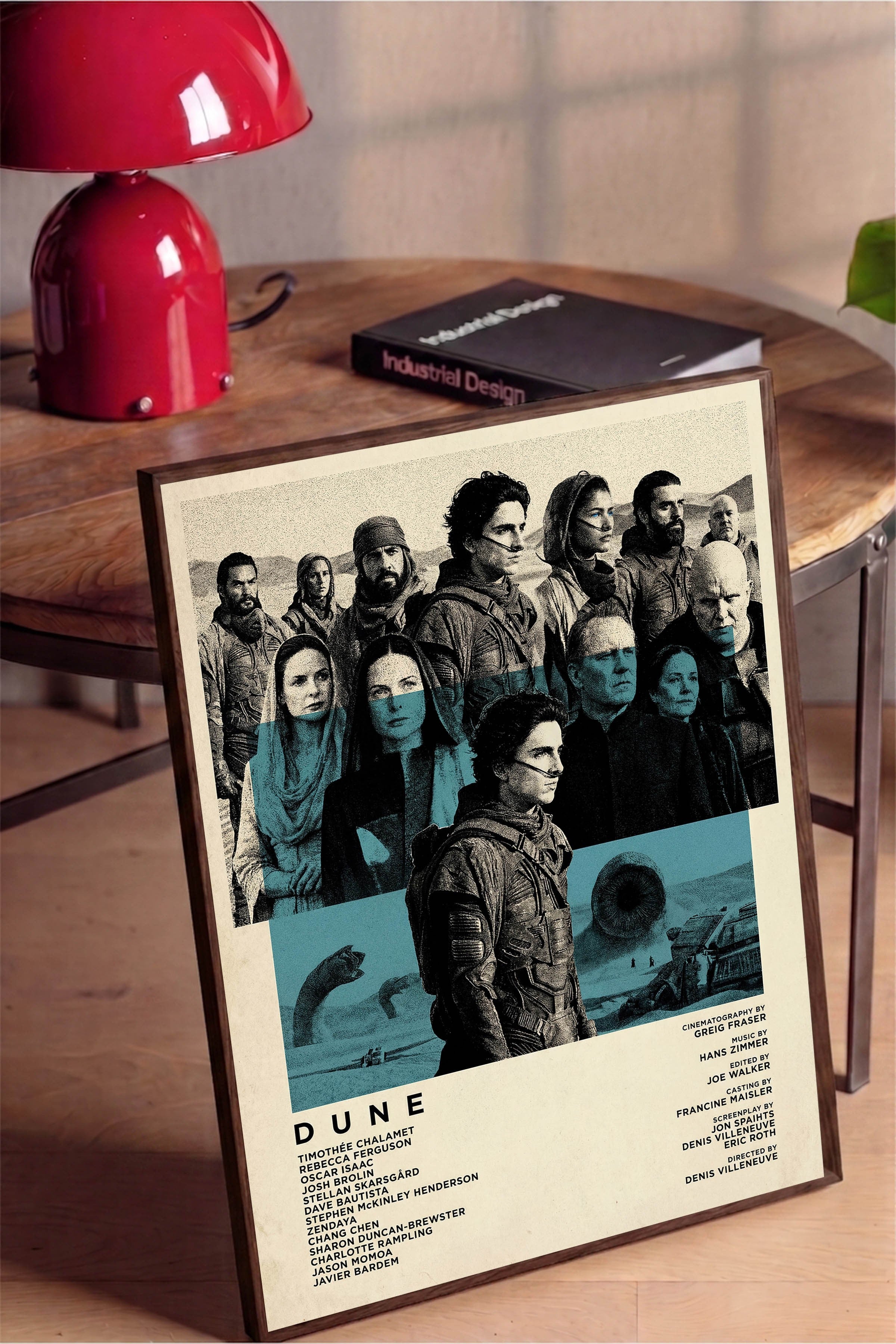 Dune Kahverengi Çerçeveli Poster, Sinema ve Dizi Tablo, Film Dizi Afişleri NO:112817