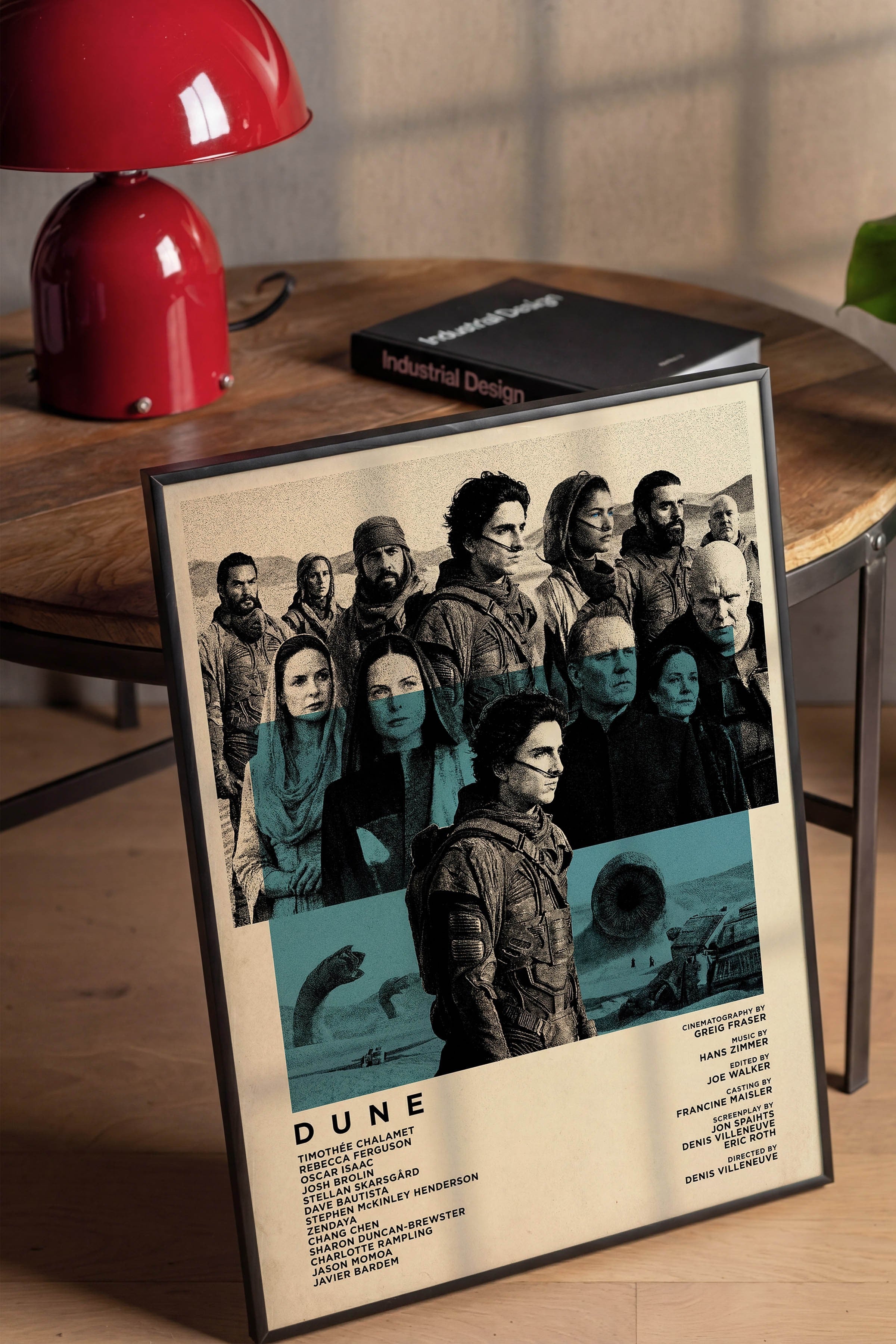 Dune Siyah Çerçeveli Poster, Sinema ve Dizi Tablo, Film Dizi Afişleri NO:112817