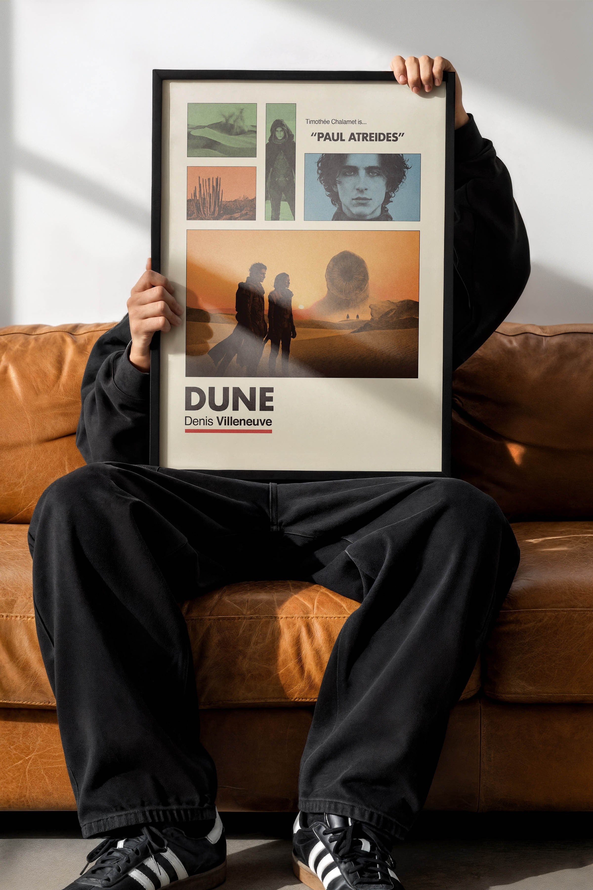 Dune Siyah Çerçeveli Poster, Sinema ve Dizi Tablo, Film Dizi Afişleri NO:112945