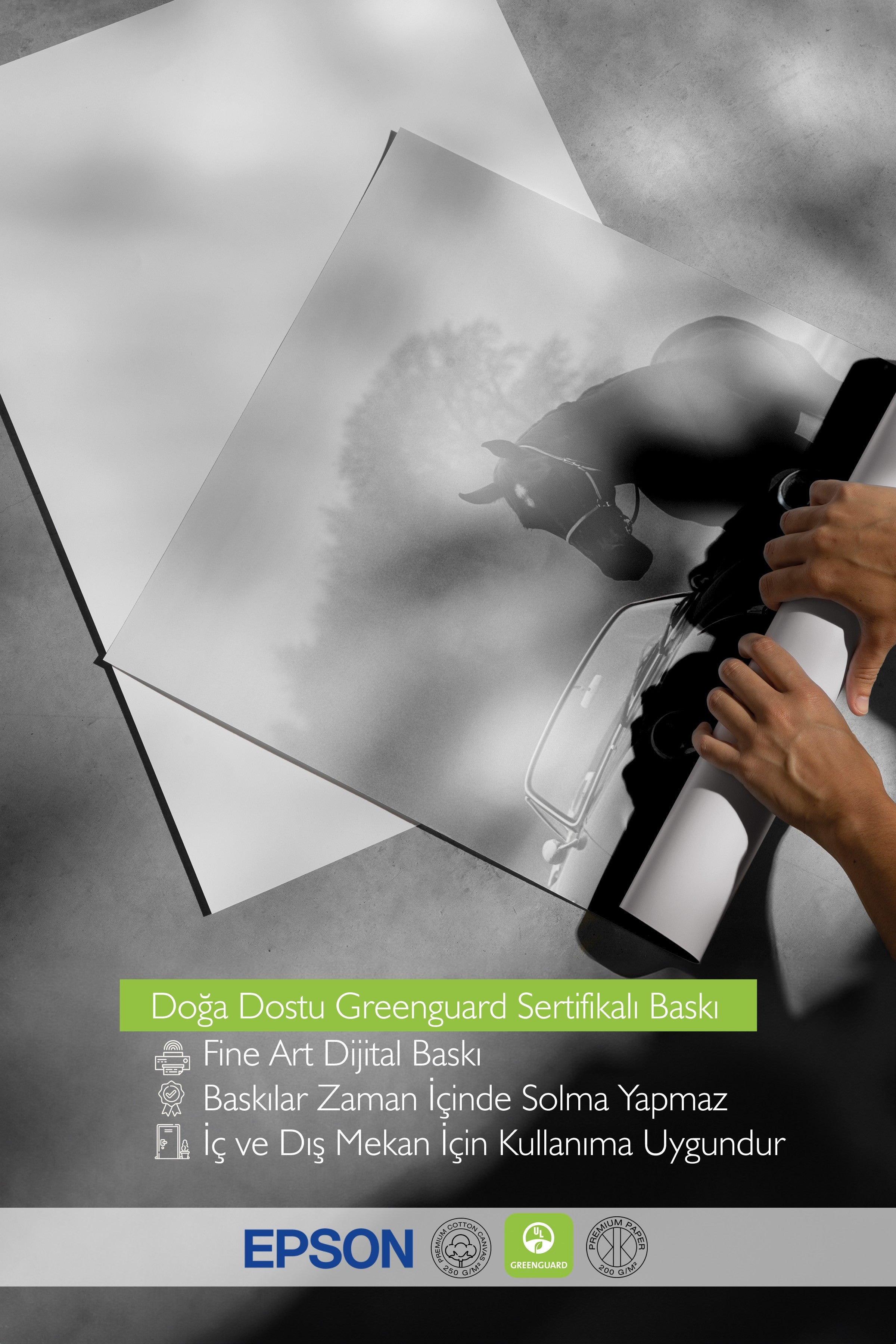 Duvar Posteri, Çerçevesiz Poster, Sanatsal Baskı, Ritüel Serisi, At Tablo, NO:115225